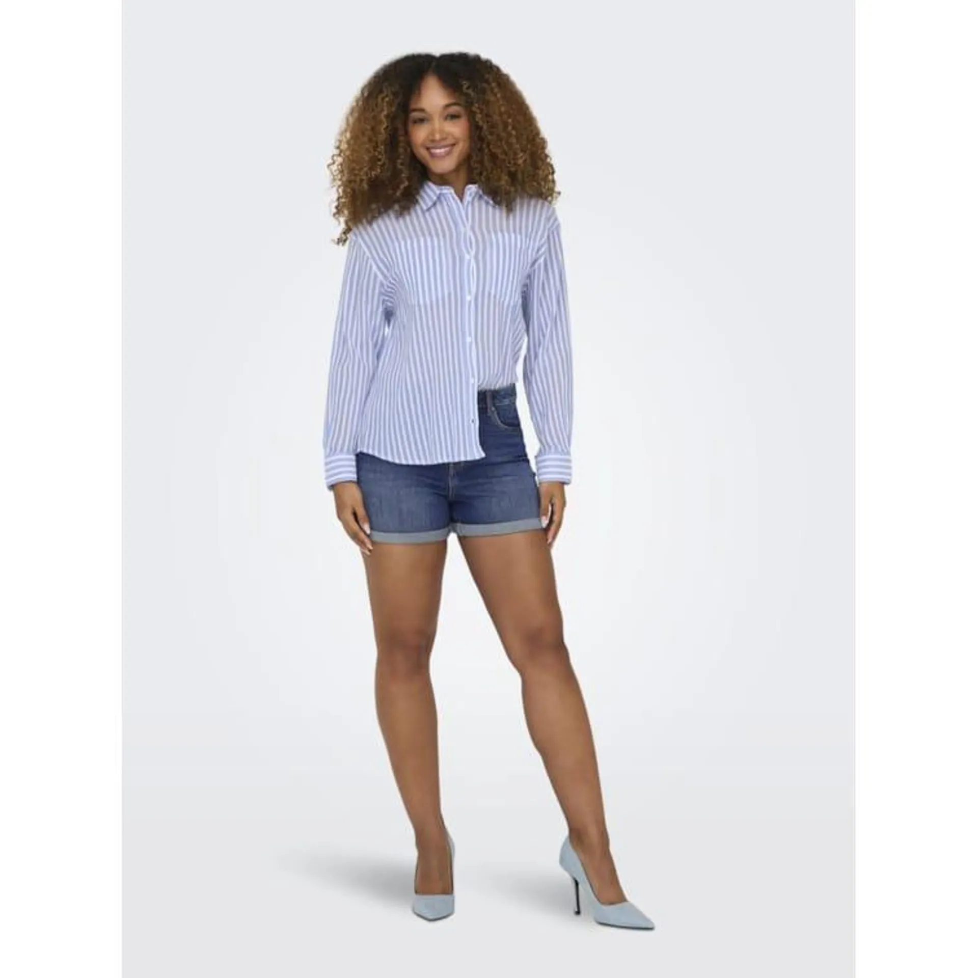Only Shorts Denim Bermudas High Waist