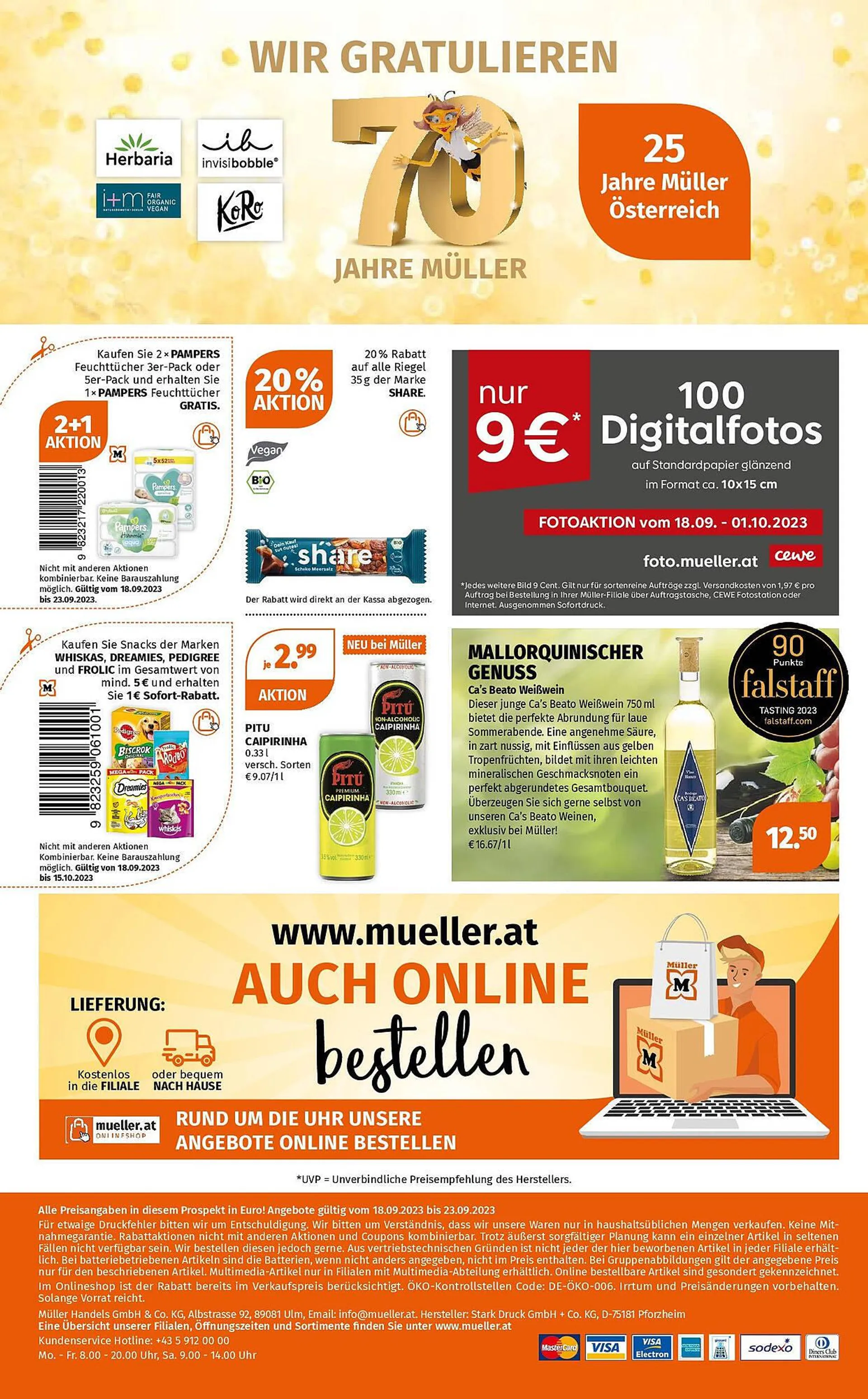 Müller Flugblatt von 18. September bis 23. September 2023 - Flugblätt seite  8