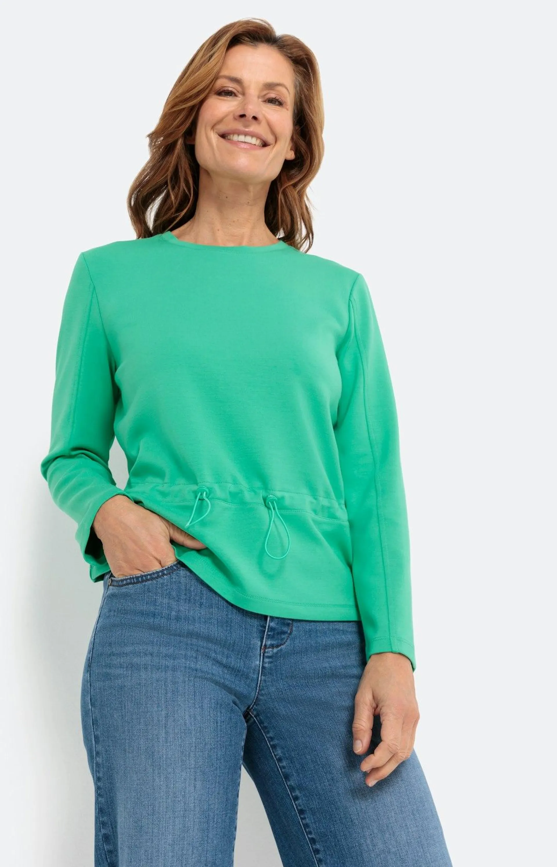 Sweatshirt mit 1/1-Arm und Zugband