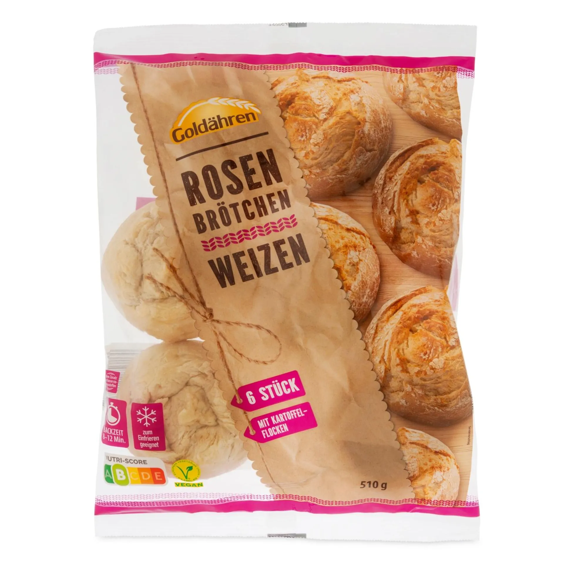 GOLDÄHREN Rosenbrötchen, Weizen