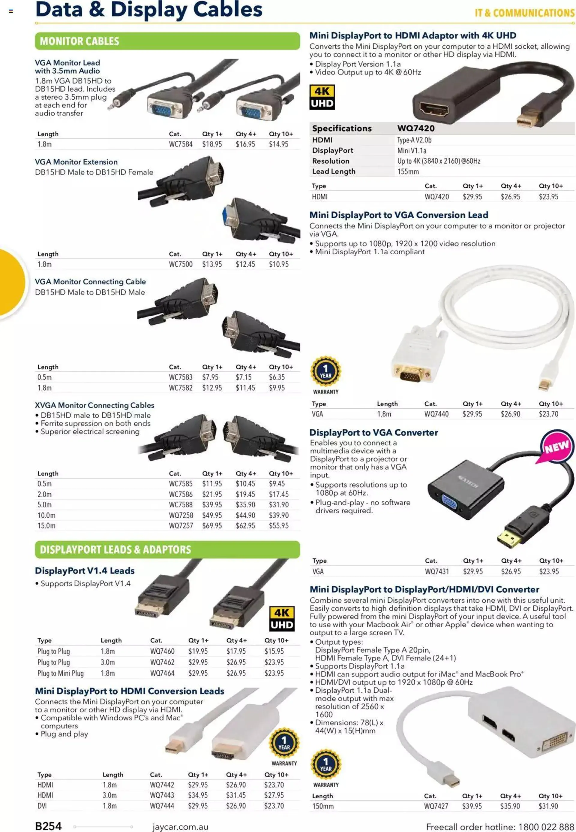 Jaycar Annual Engineering & Scientific Catalogue - Catalogue valid from 27 October to 31 December 2024 - page 254