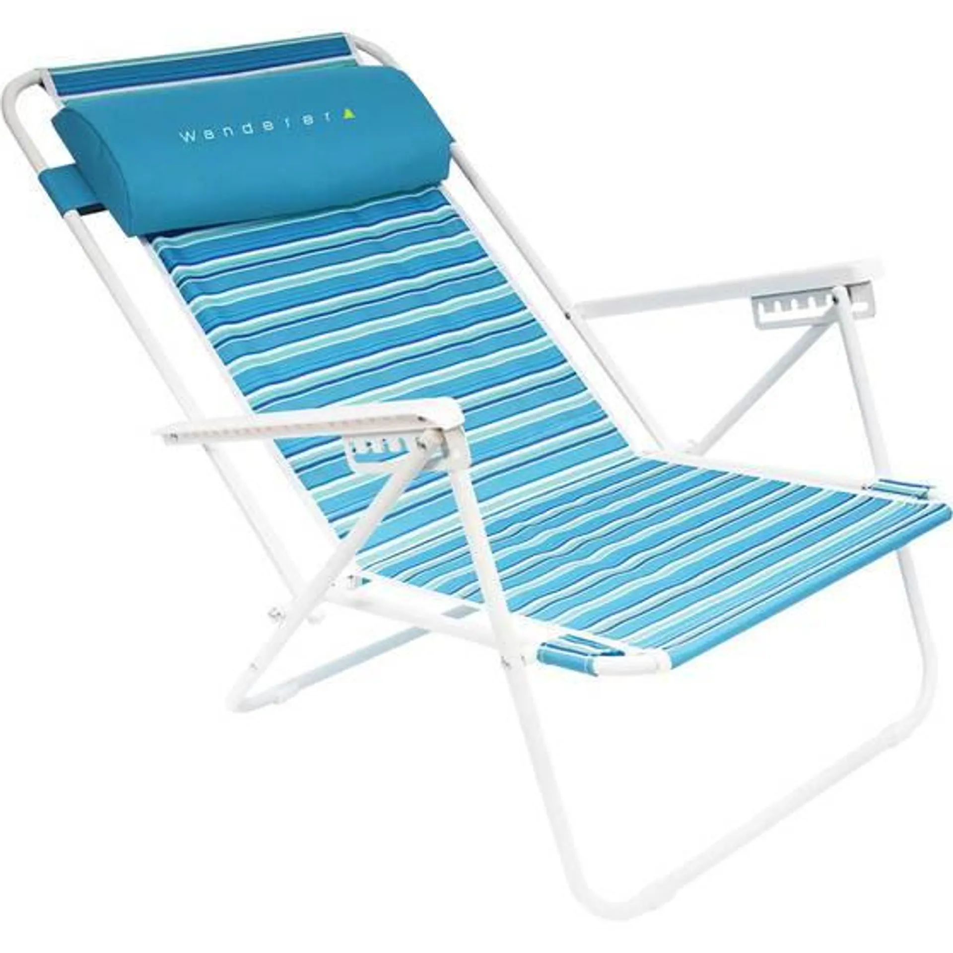 Wanderer Seafoam Stripe Beach Chair 120kg