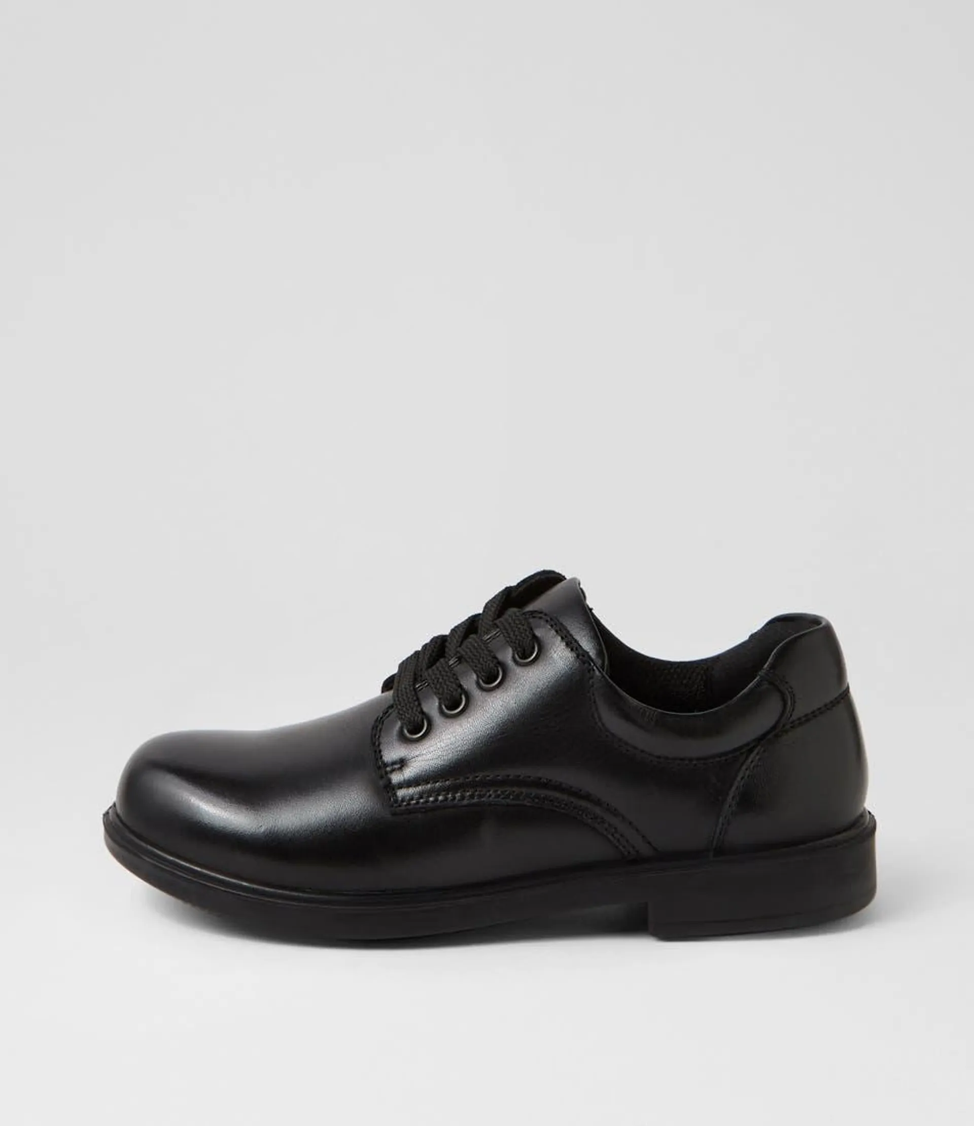 demo jnr lace e black leather lace up shoes