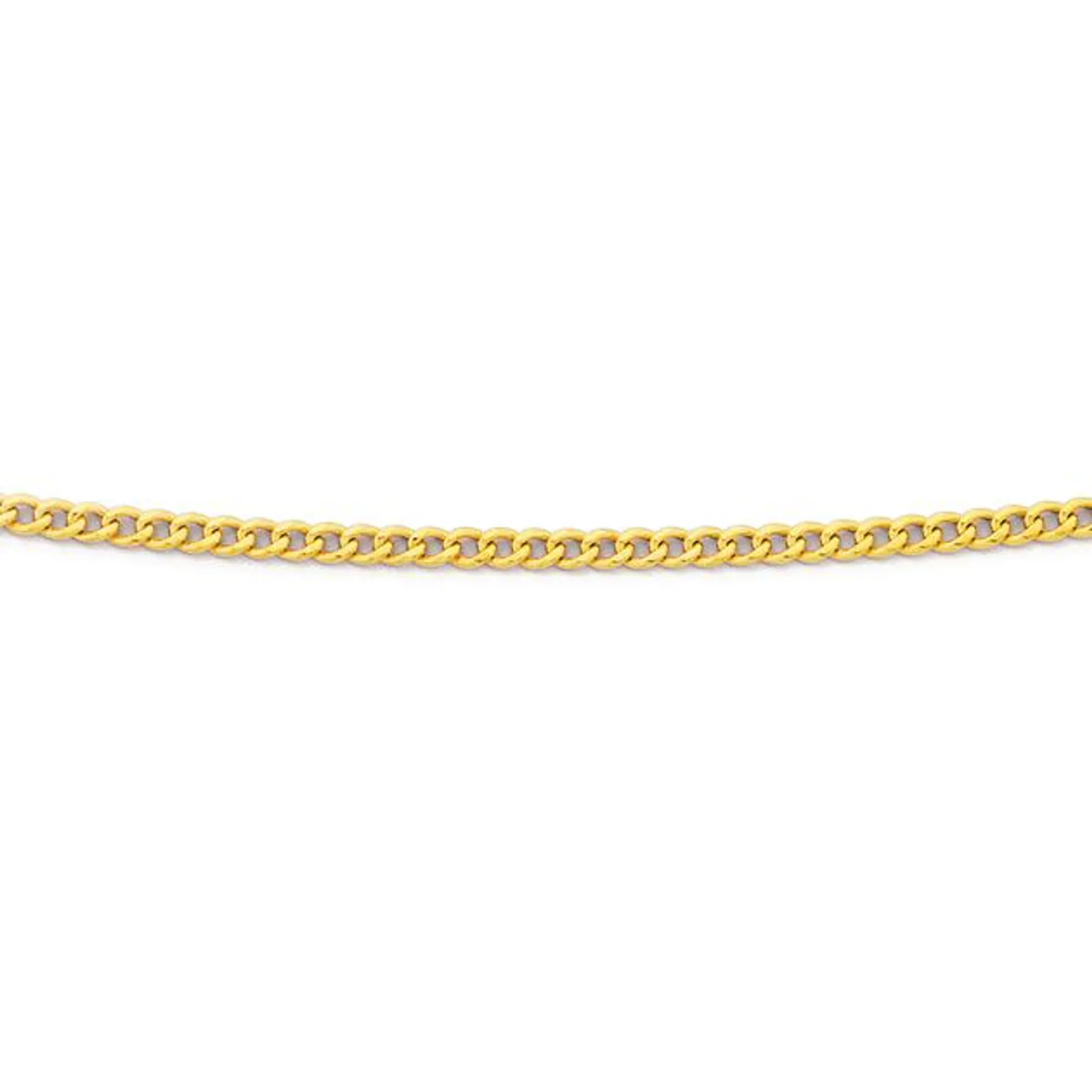 9ct Gold, 45cm Curb Chain