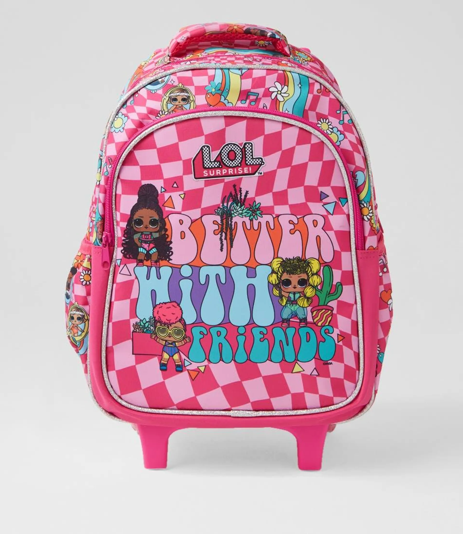 funtastic lol pink fabric backpack