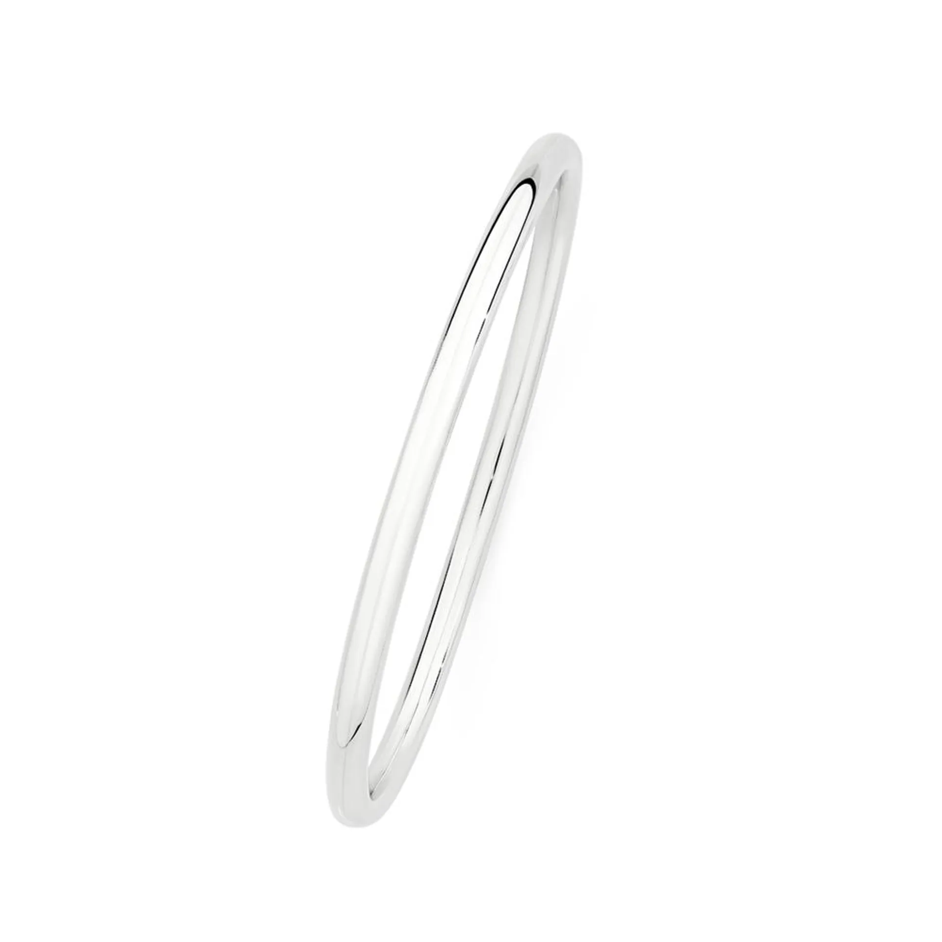 Silver 4x65mm Hollow Golf Bangle