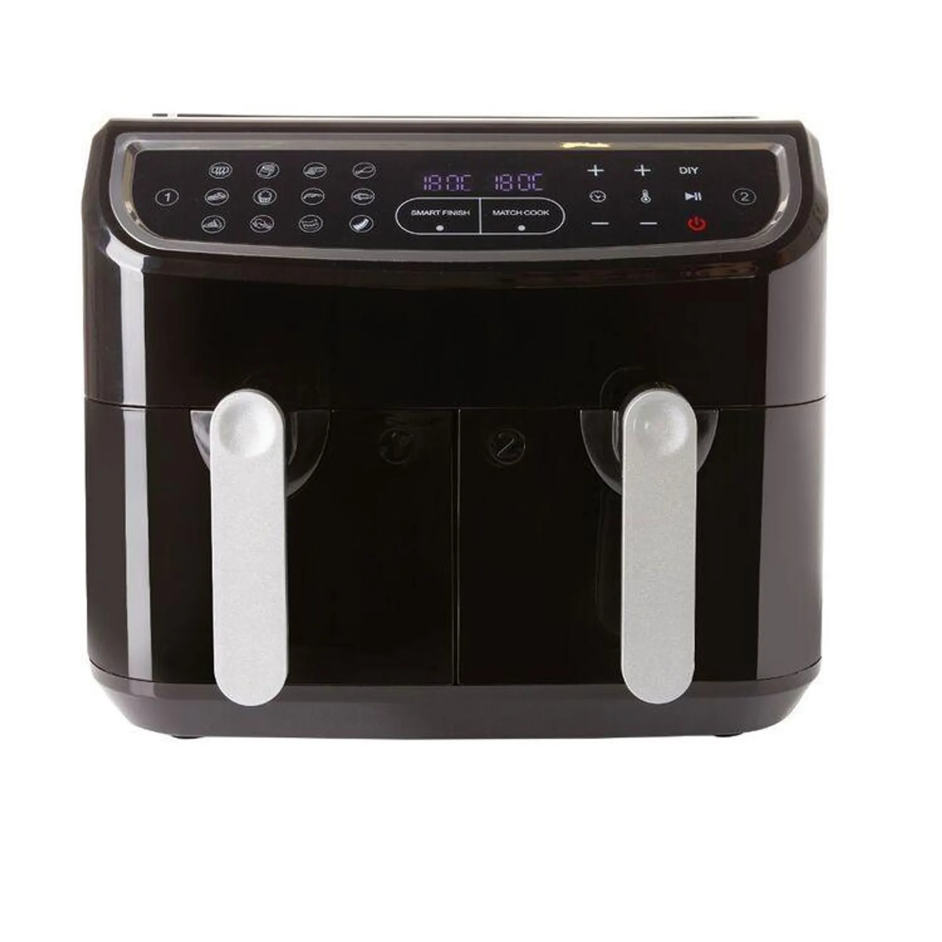 Kitchen Couture Duo Digital Air Fryer Black 2 x 4.5 L