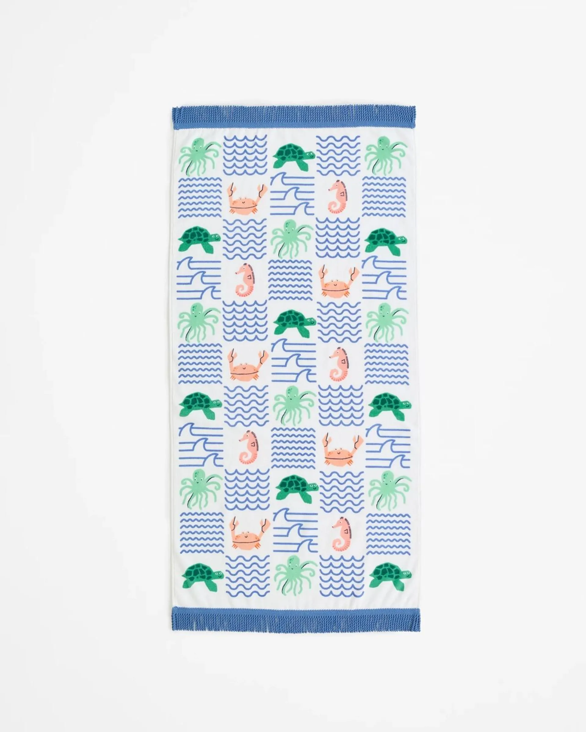 Kids Beach Towel - Blue