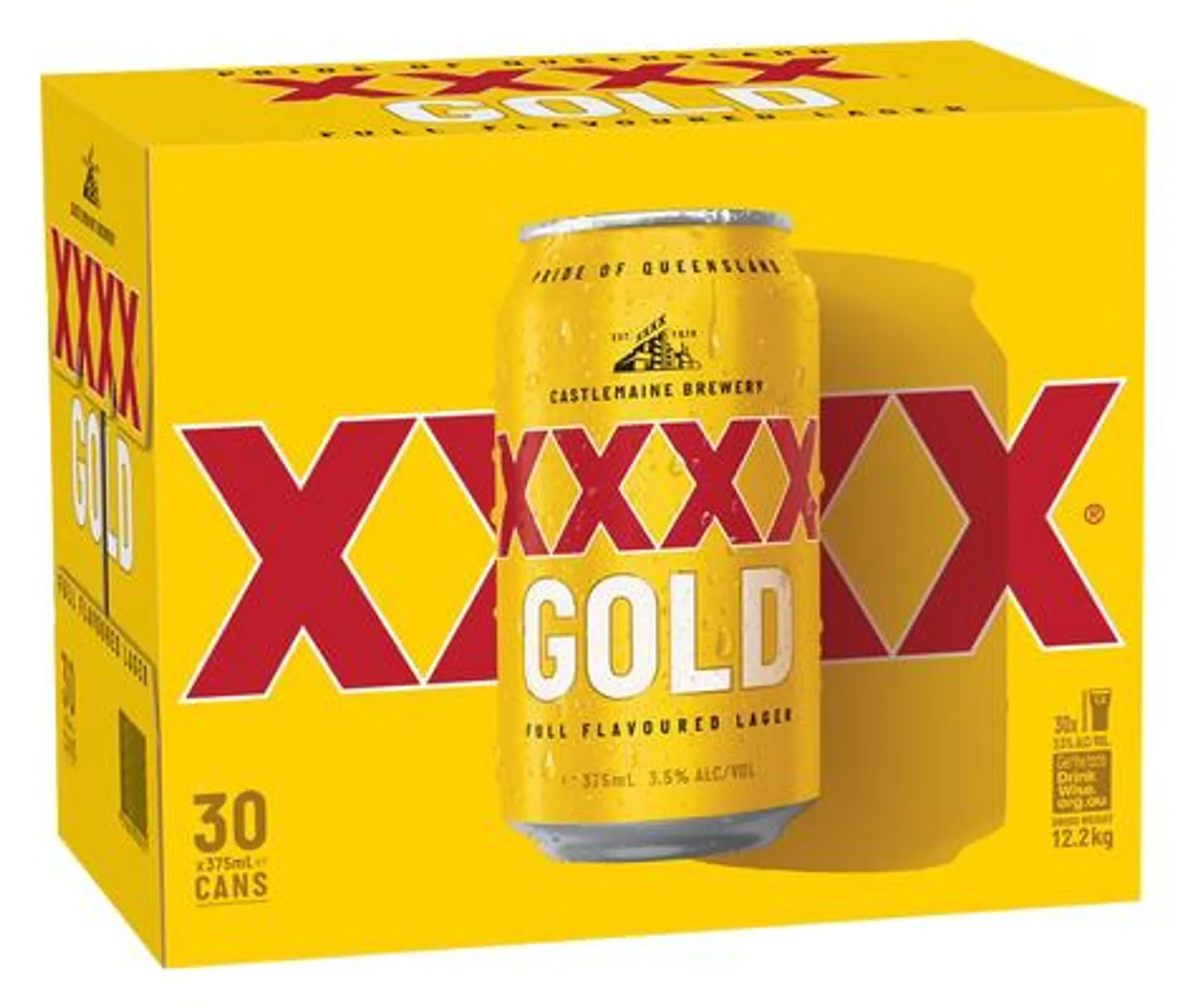 XXXX Gold Lager Can 375mL