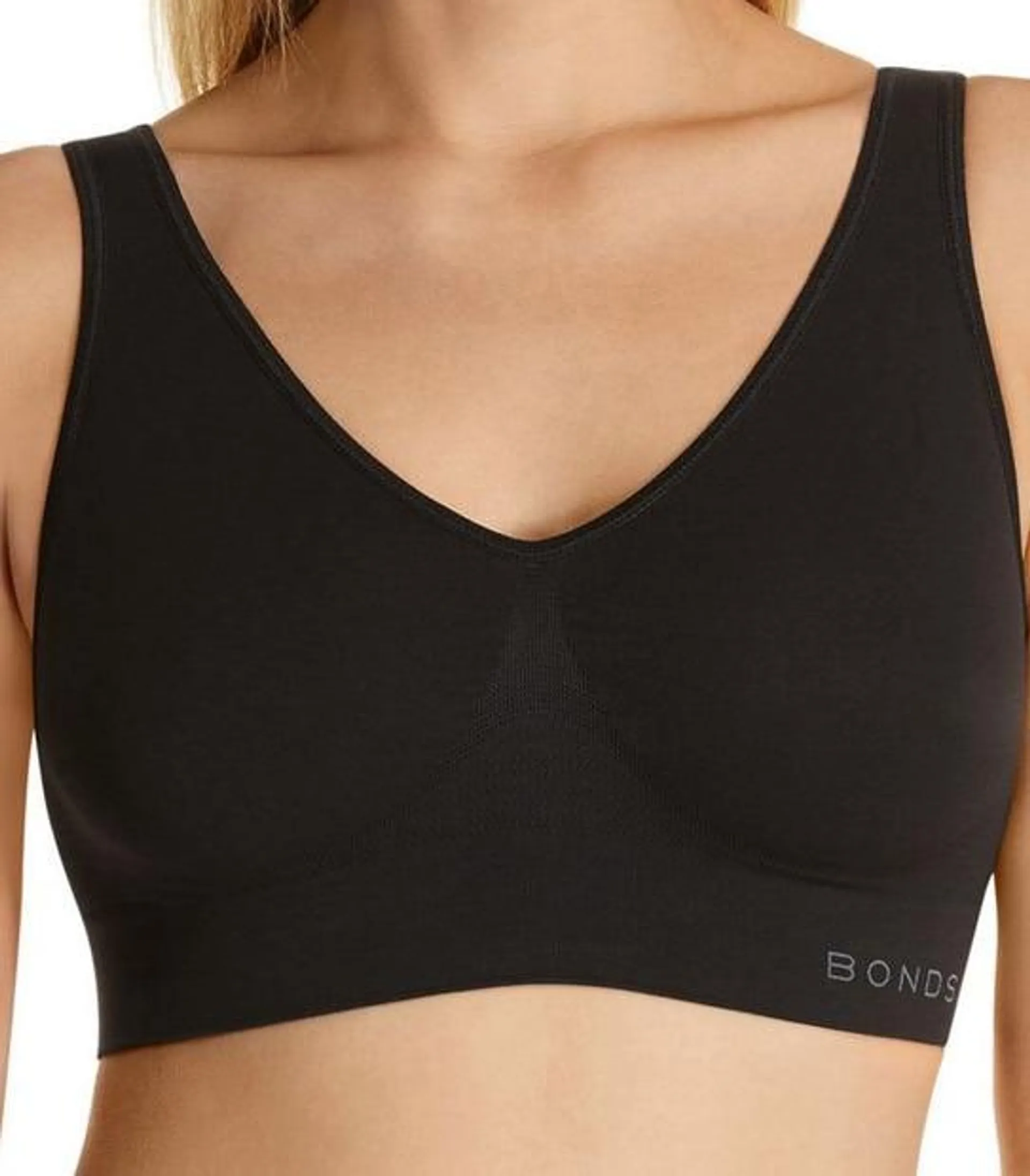 Bonds Seamless Comfy Crop Top - Black