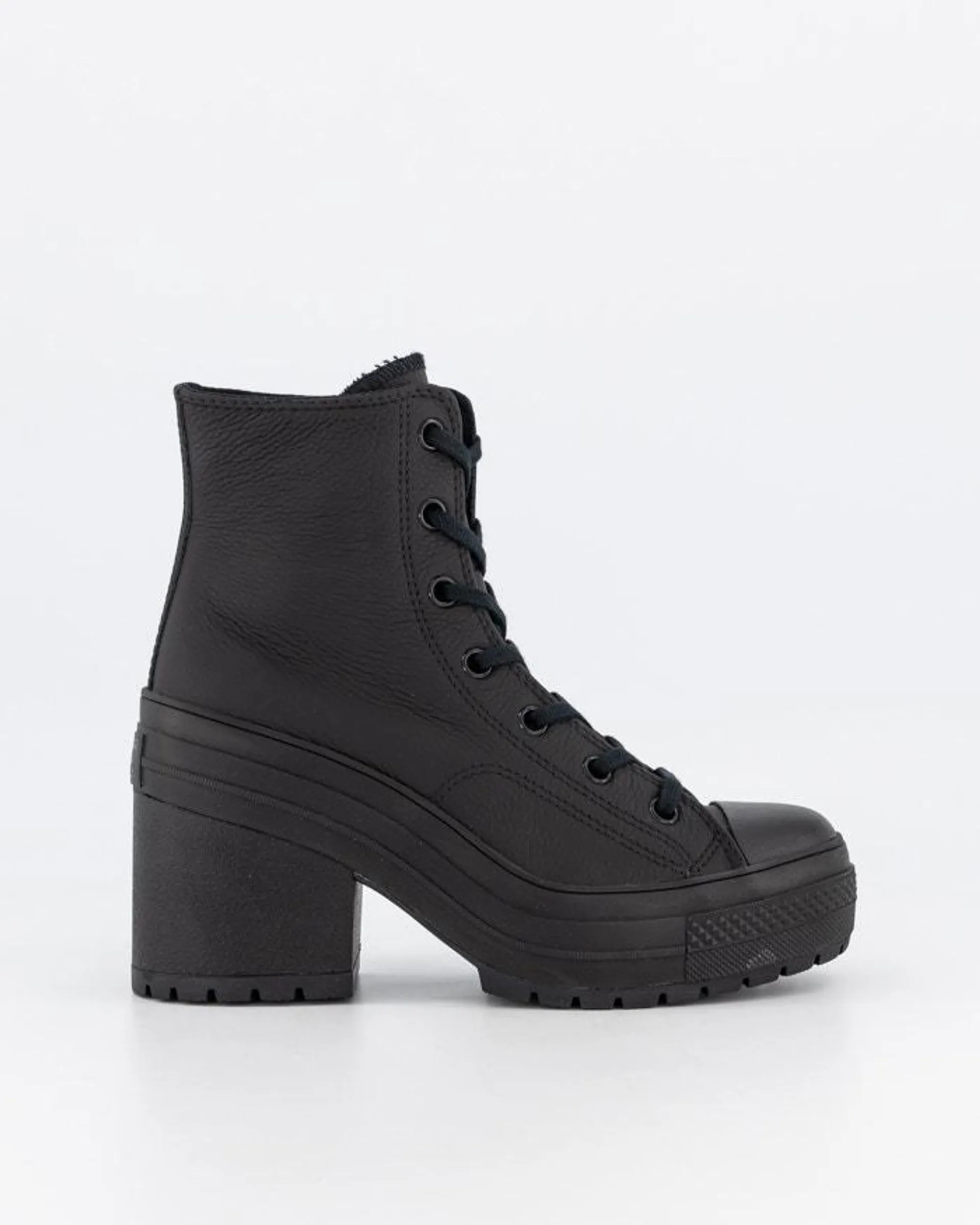 Chuck 70 De Luxe Leather Heel Hi Top