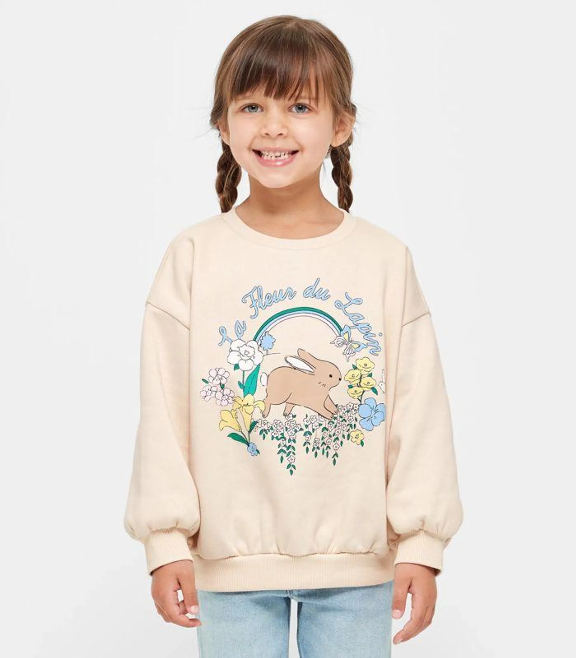 Easter Bunny Drop Shoulder Jumper