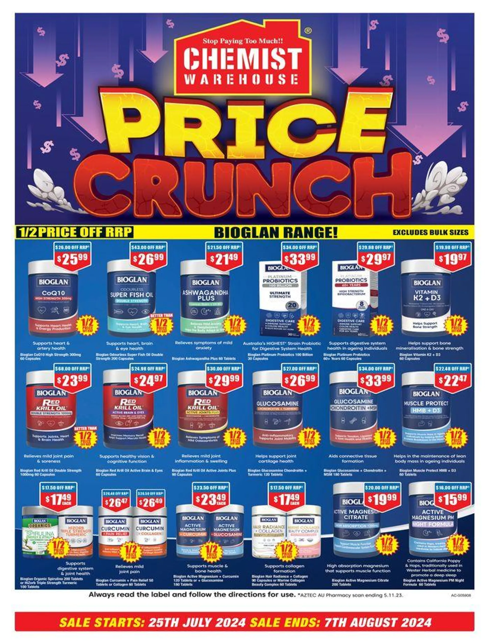 Price Crunch - Catalogue valid from 25 July to 7 August 2024 - page 1