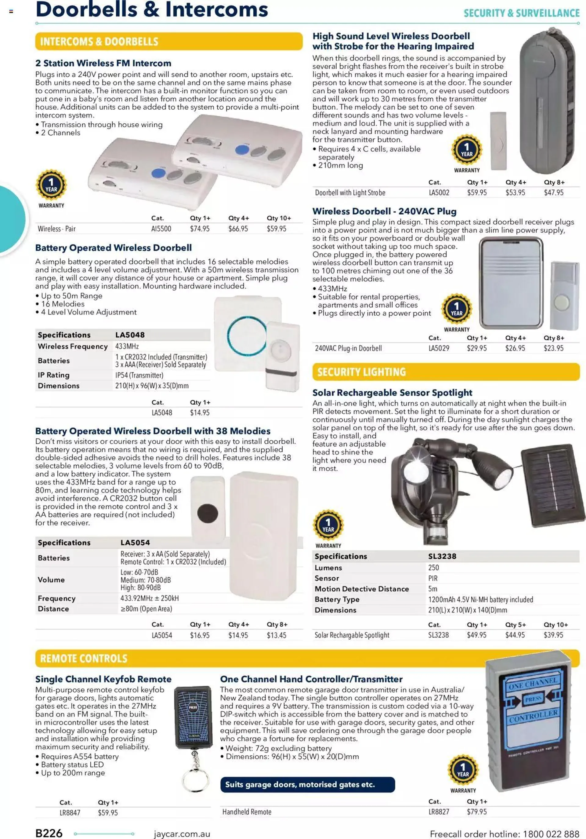 Jaycar Annual Engineering & Scientific Catalogue - Catalogue valid from 27 October to 31 December 2024 - page 226