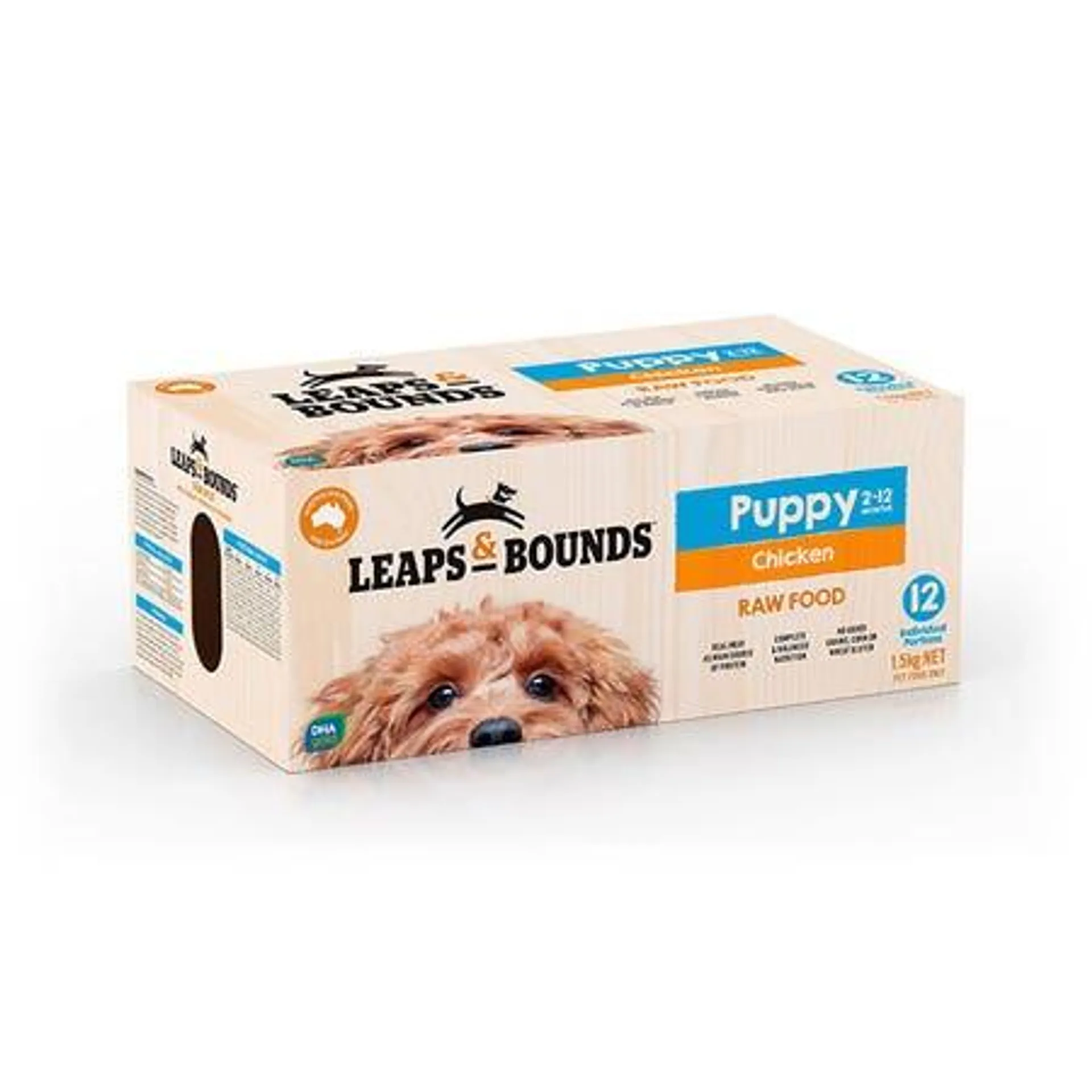 Leaps & Bounds Barf Chicken Puppy Patties 1.5kg