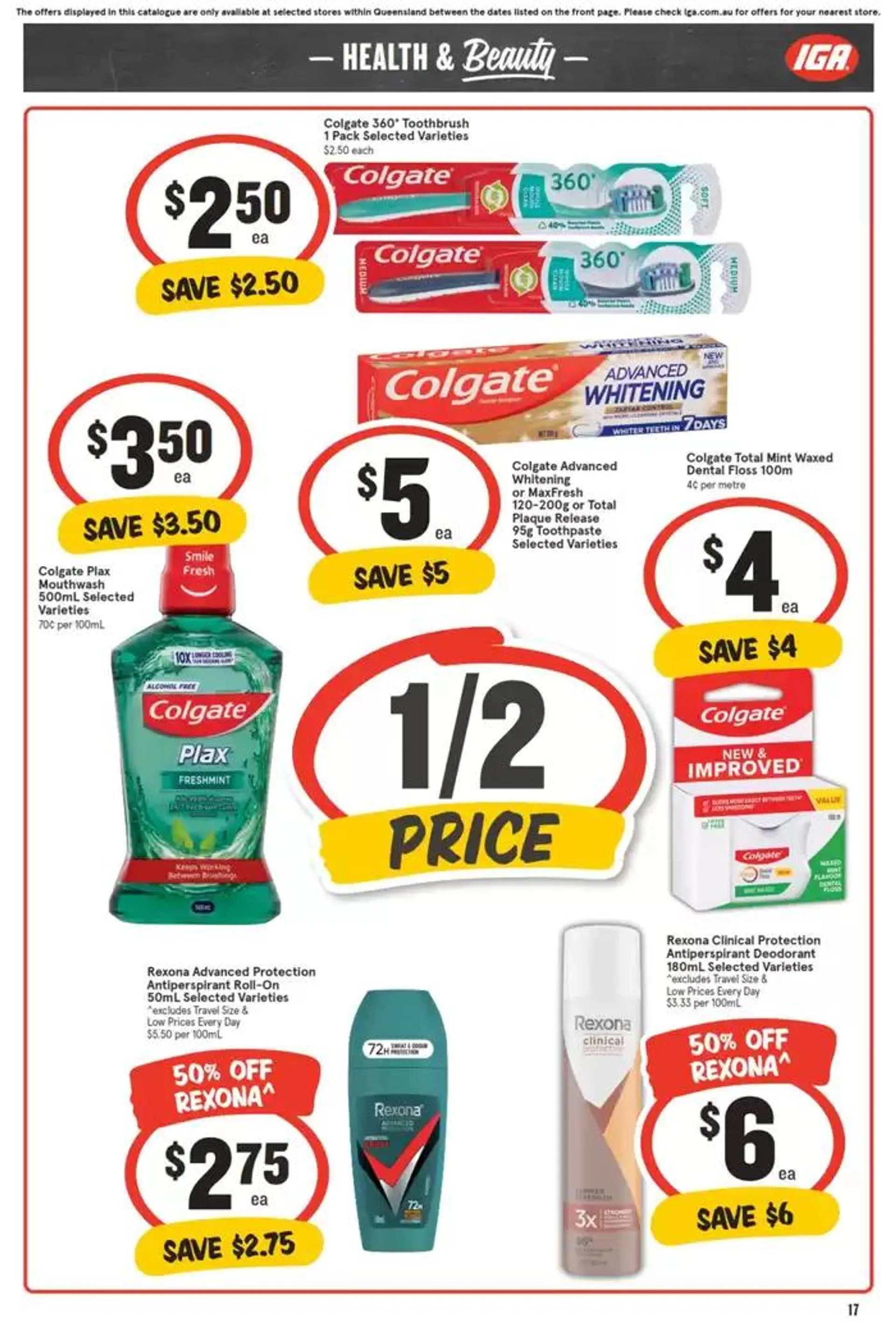 IGA - 1/2 Price - 02/10 - Catalogue valid from 2 October to 8 October 2024 - page 17