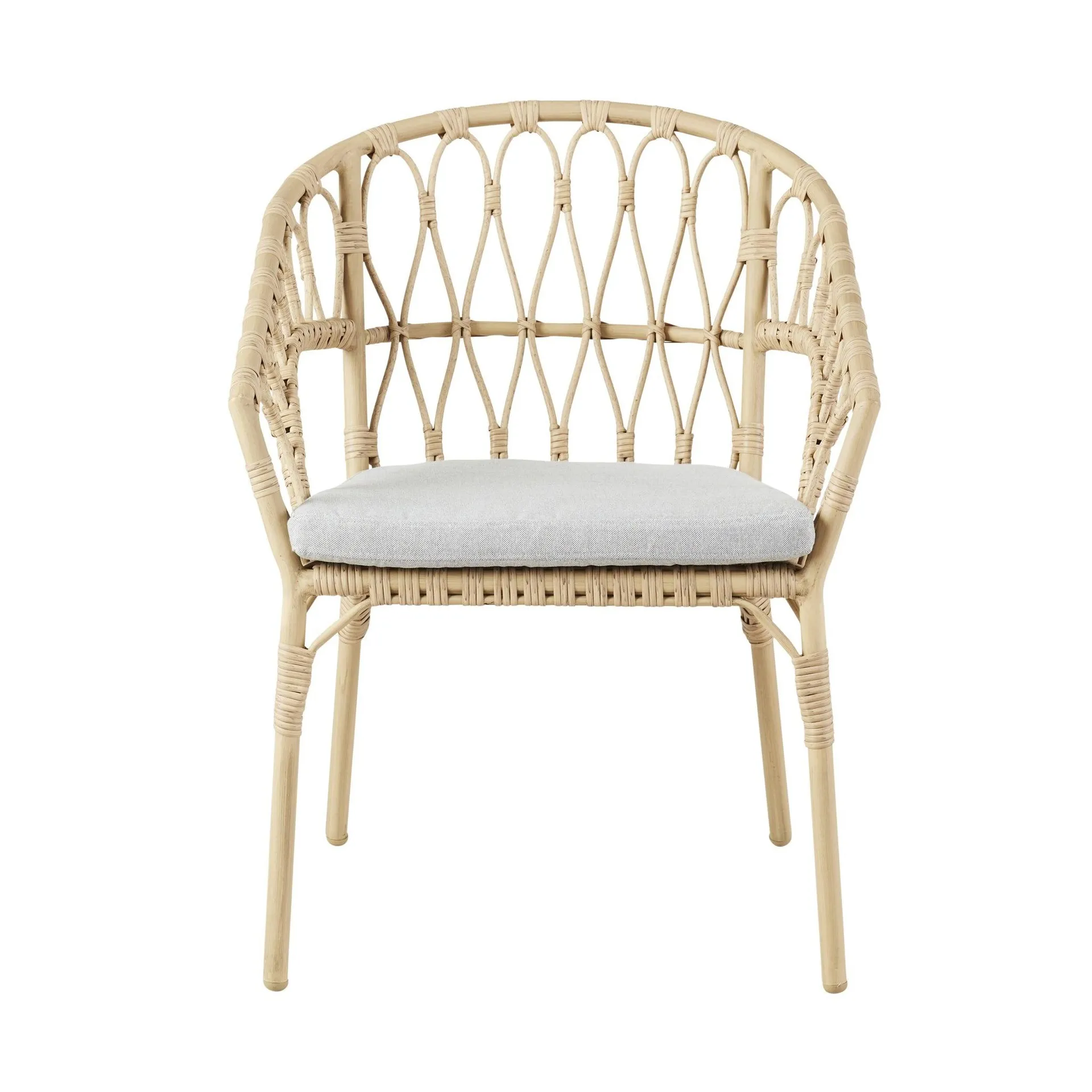 Byron Wicker Dining Chair Natural