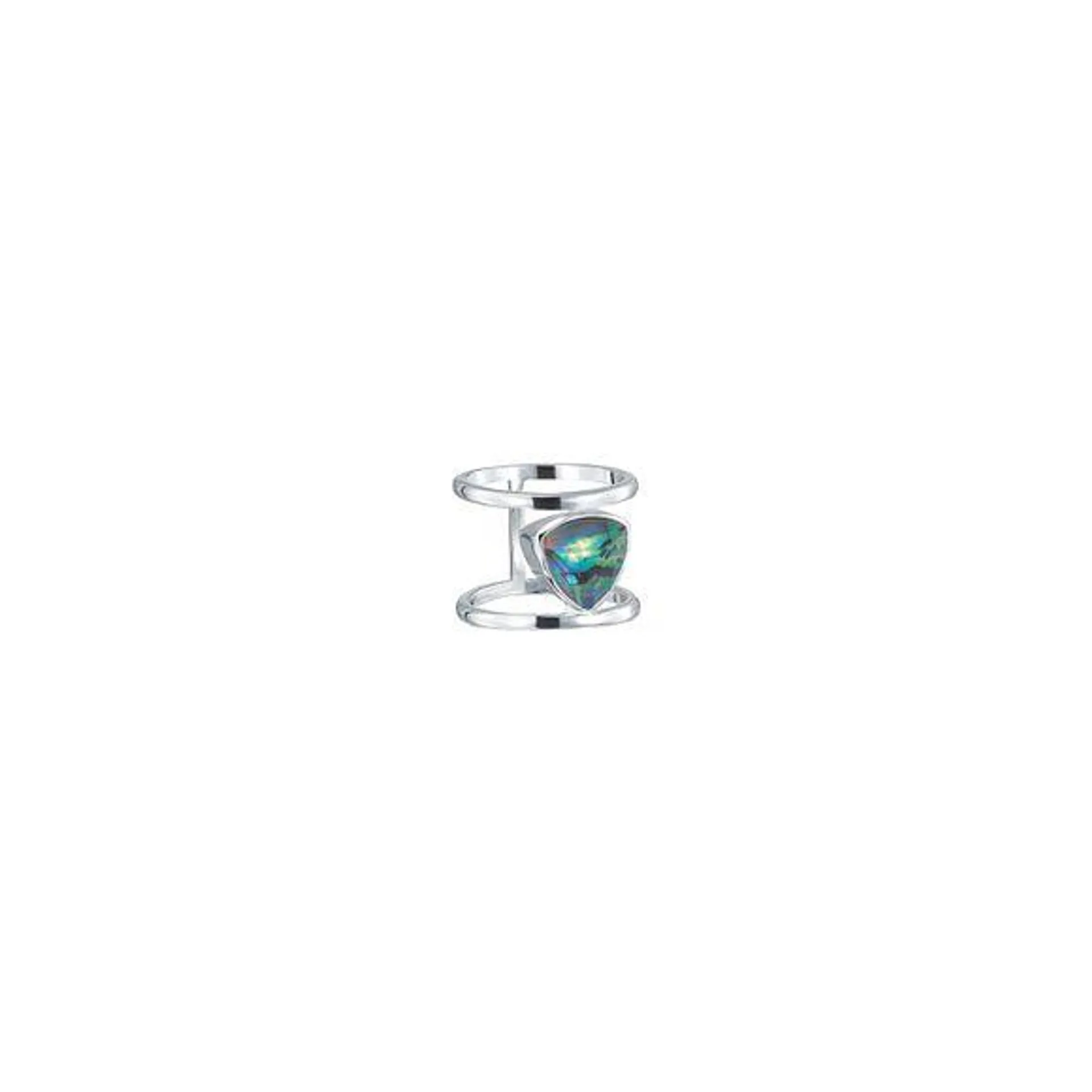 Abalone Mix Ring - Size 8