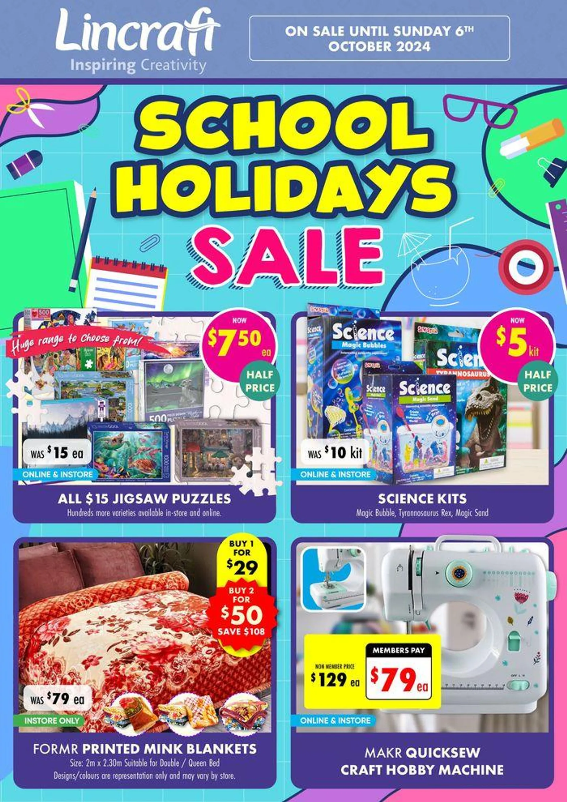 School Holidays Sale - Catalogue valid from 23 September to 6 October 2024 - page 1