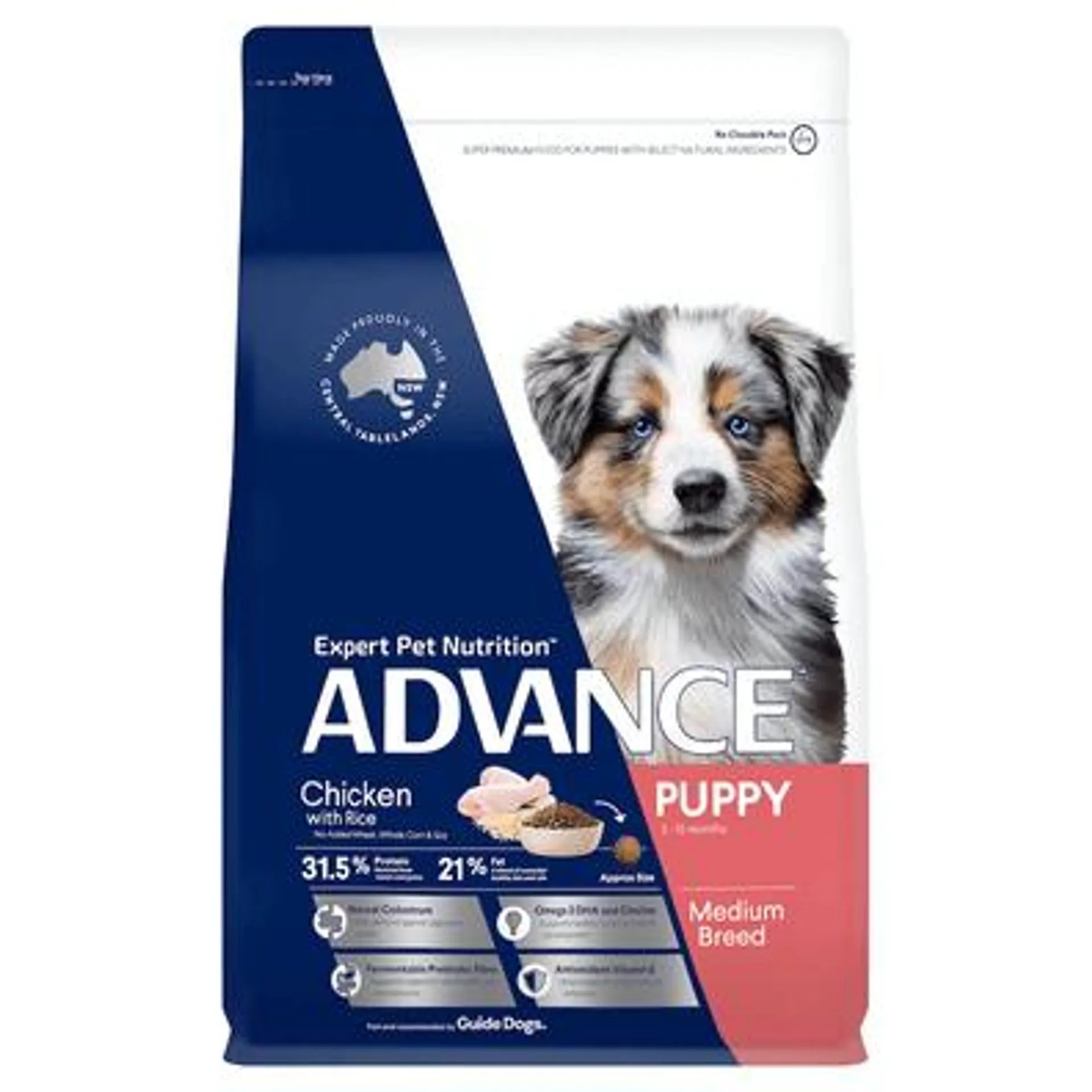 ADVANCE Puppy Medium Breed Dry Dog Food Chicken