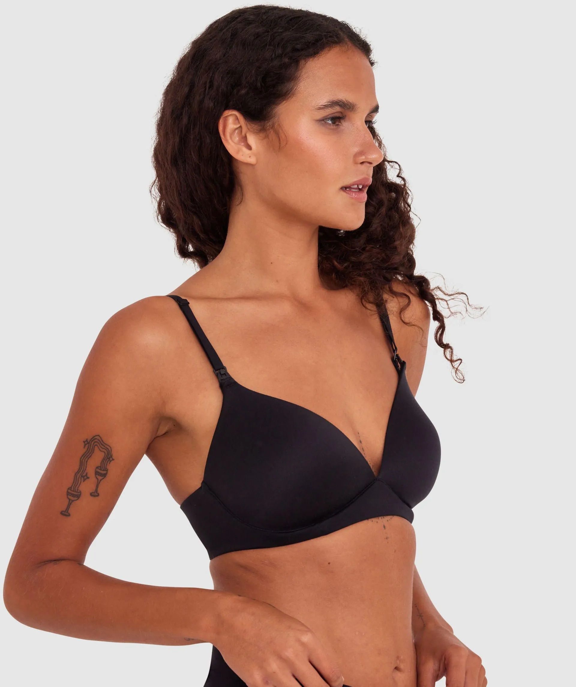 Body Bliss Contour Maternity Wirefree Bra - Black