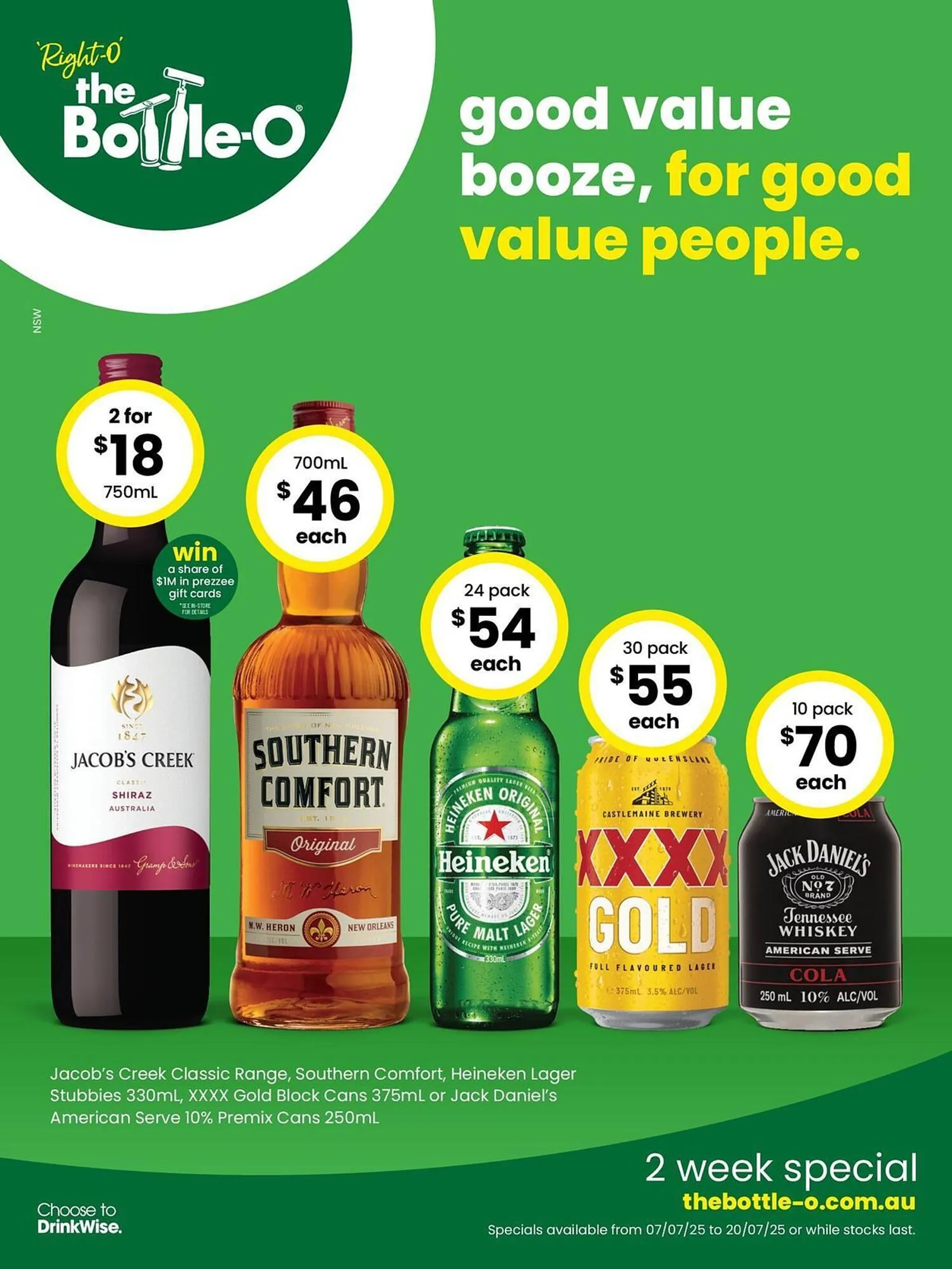 The Bottle O catalogue - Catalogue valid from 7 July to 20 July 2025 - page 1