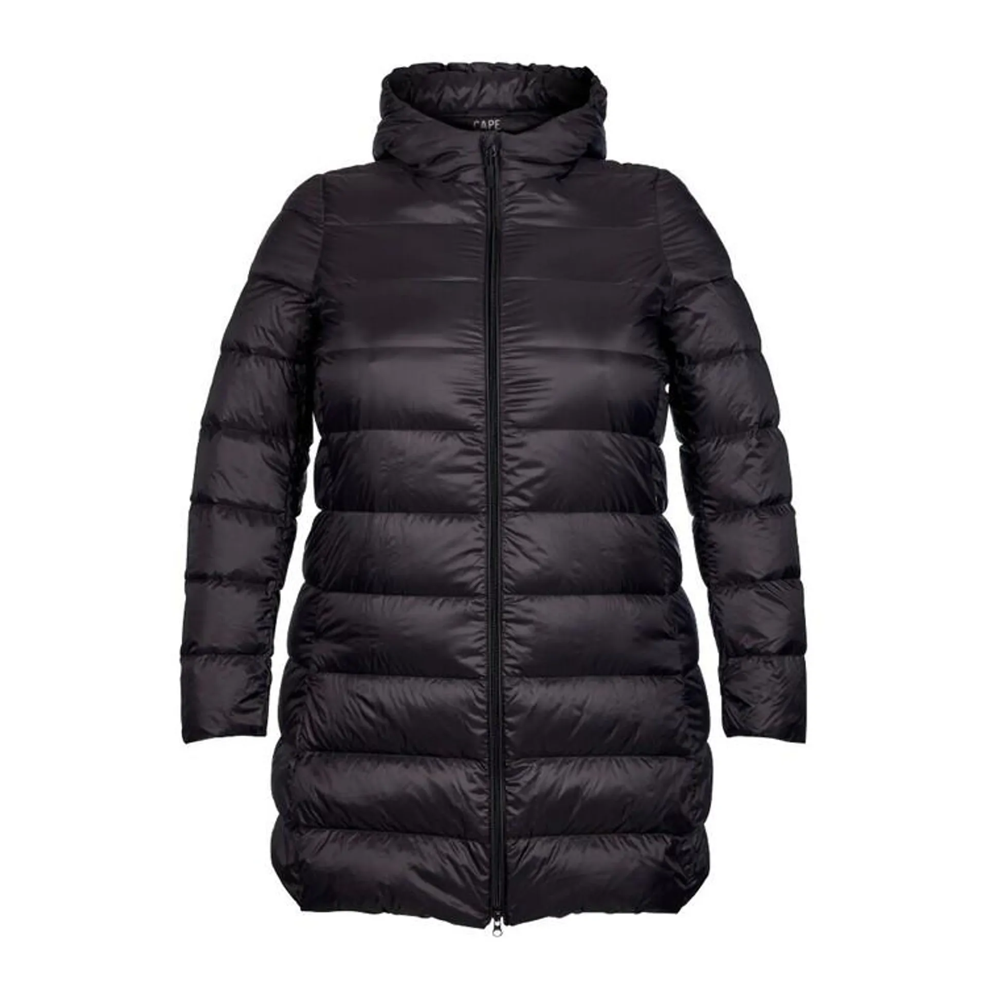 Cape Women's Travel-Lite Long Line Hooded Plus Size Puffer Jacket Black 24