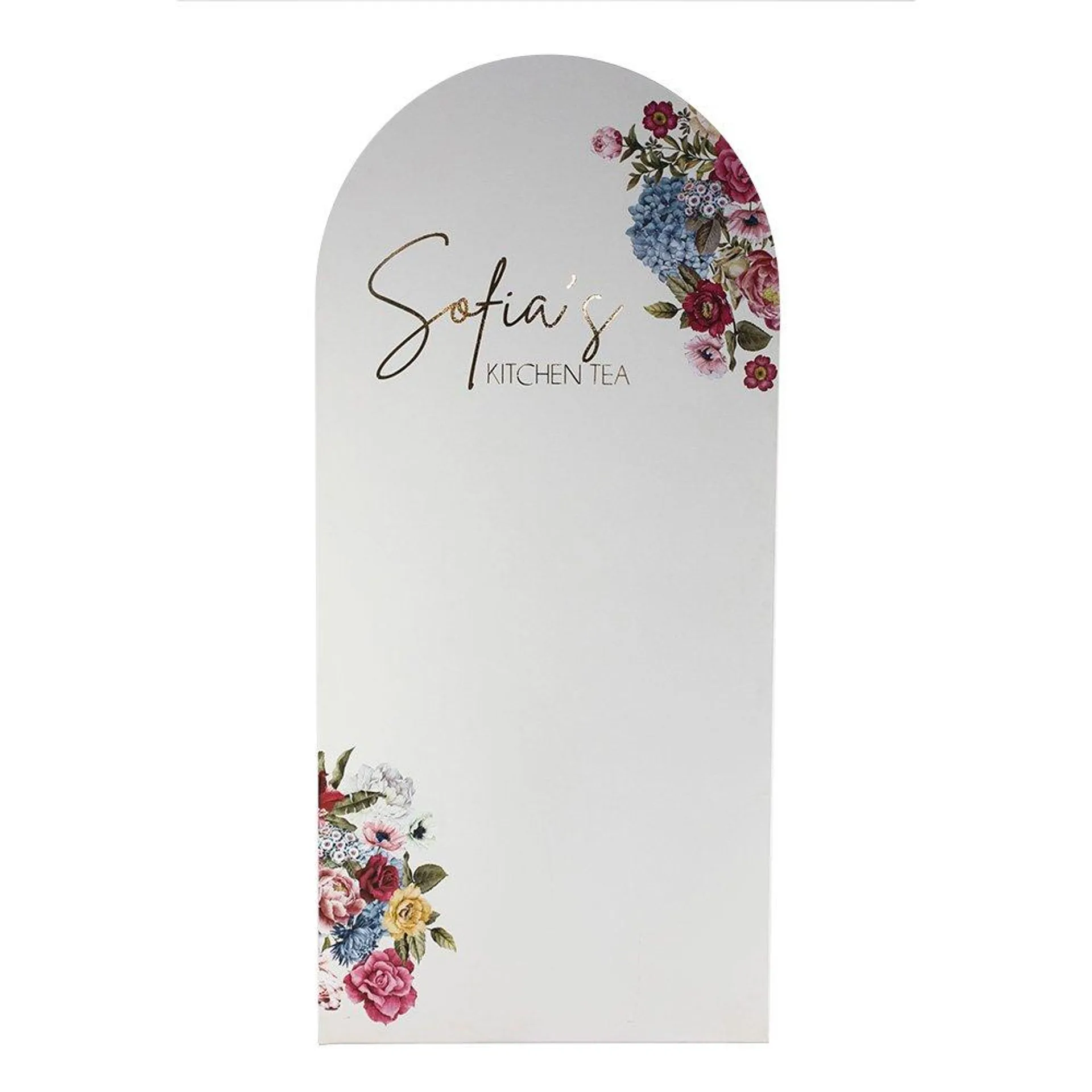 Backdrop Arch Floral Stencil 1.8m x 90cm HIRE Ea