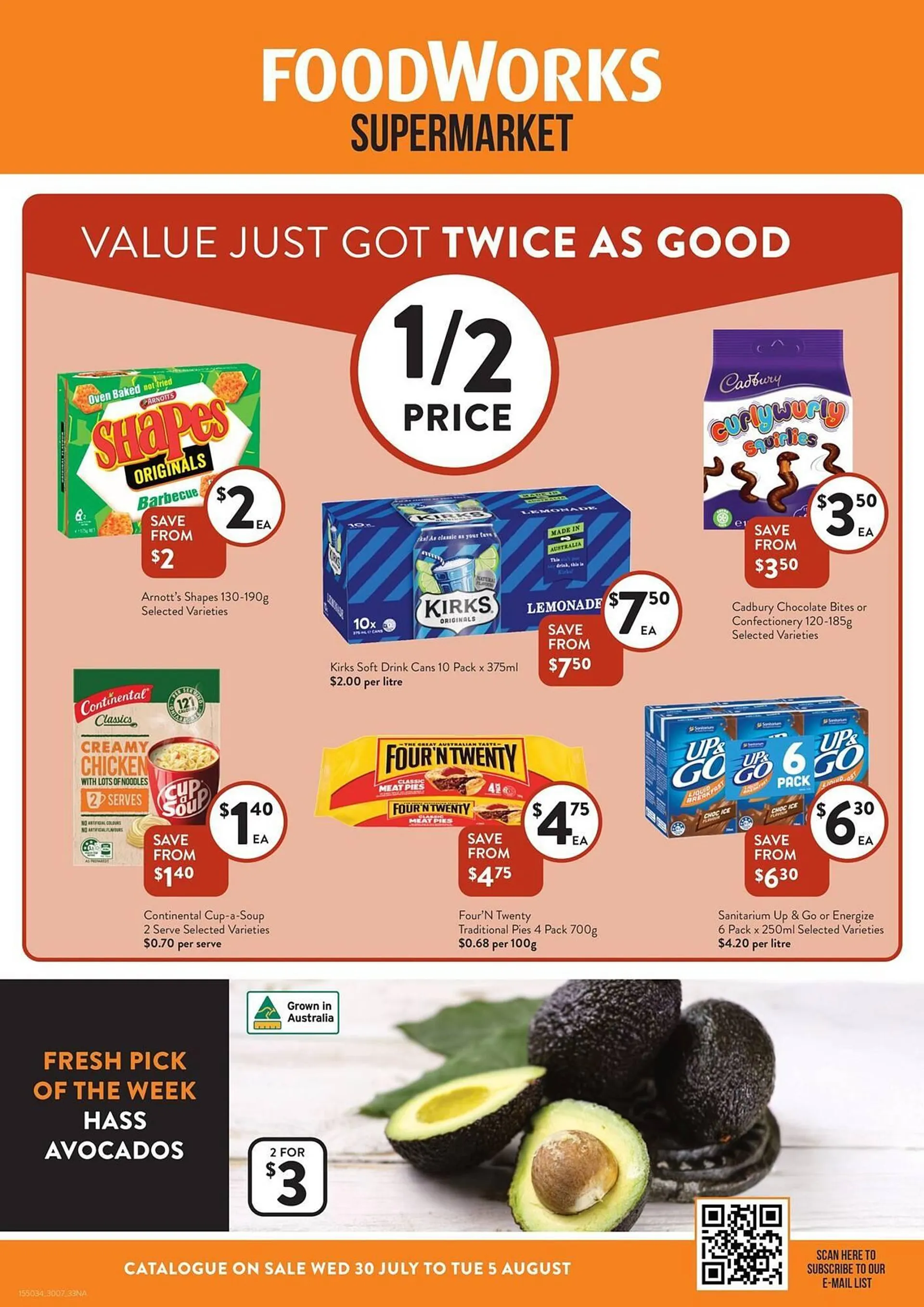 Foodworks catalogue - Catalogue valid from 30 July to 5 August 2025 - page 1