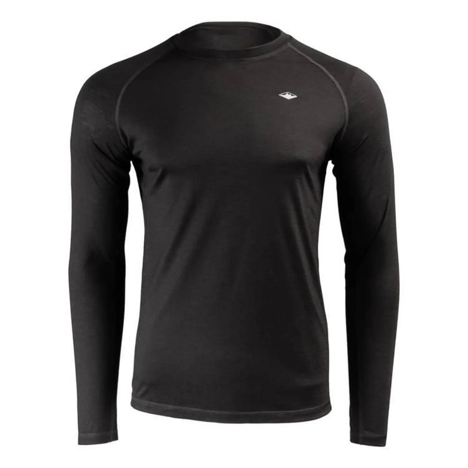 Men's Merino Long Sleeve Top Black Medium