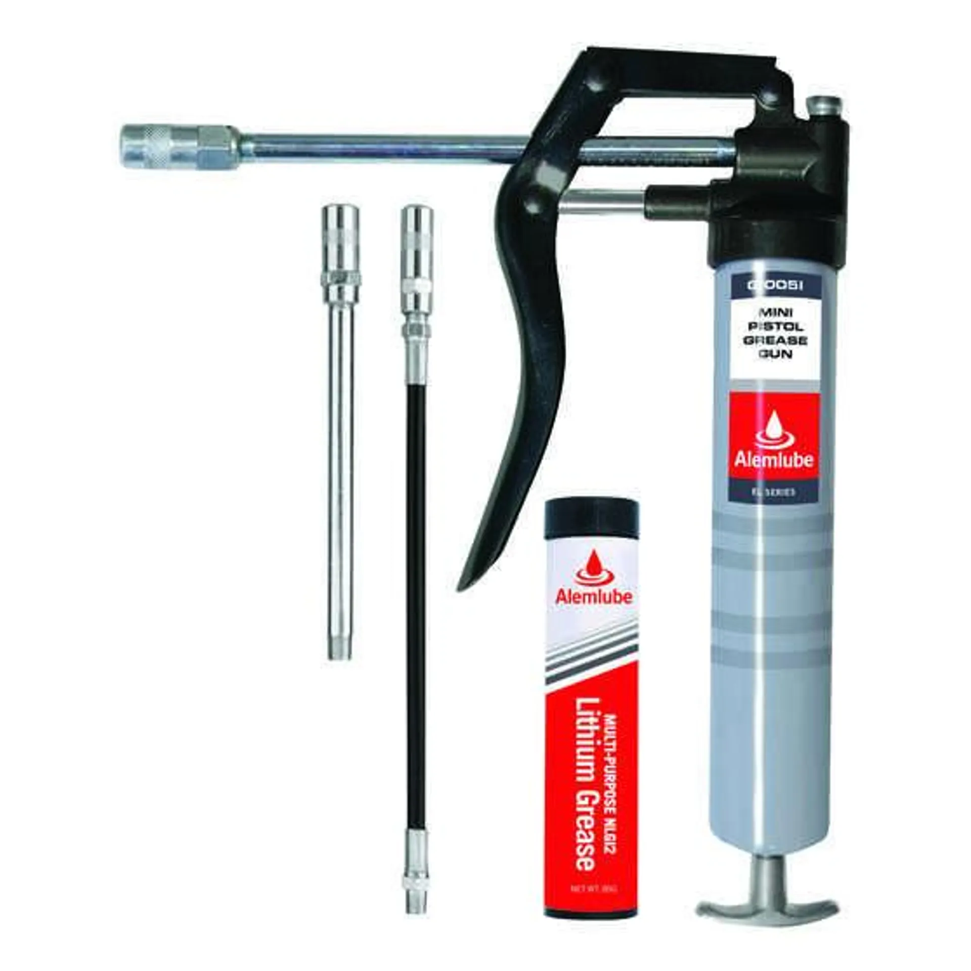 AlemLube Mini Pistol Grease Gun and Bonus Grease