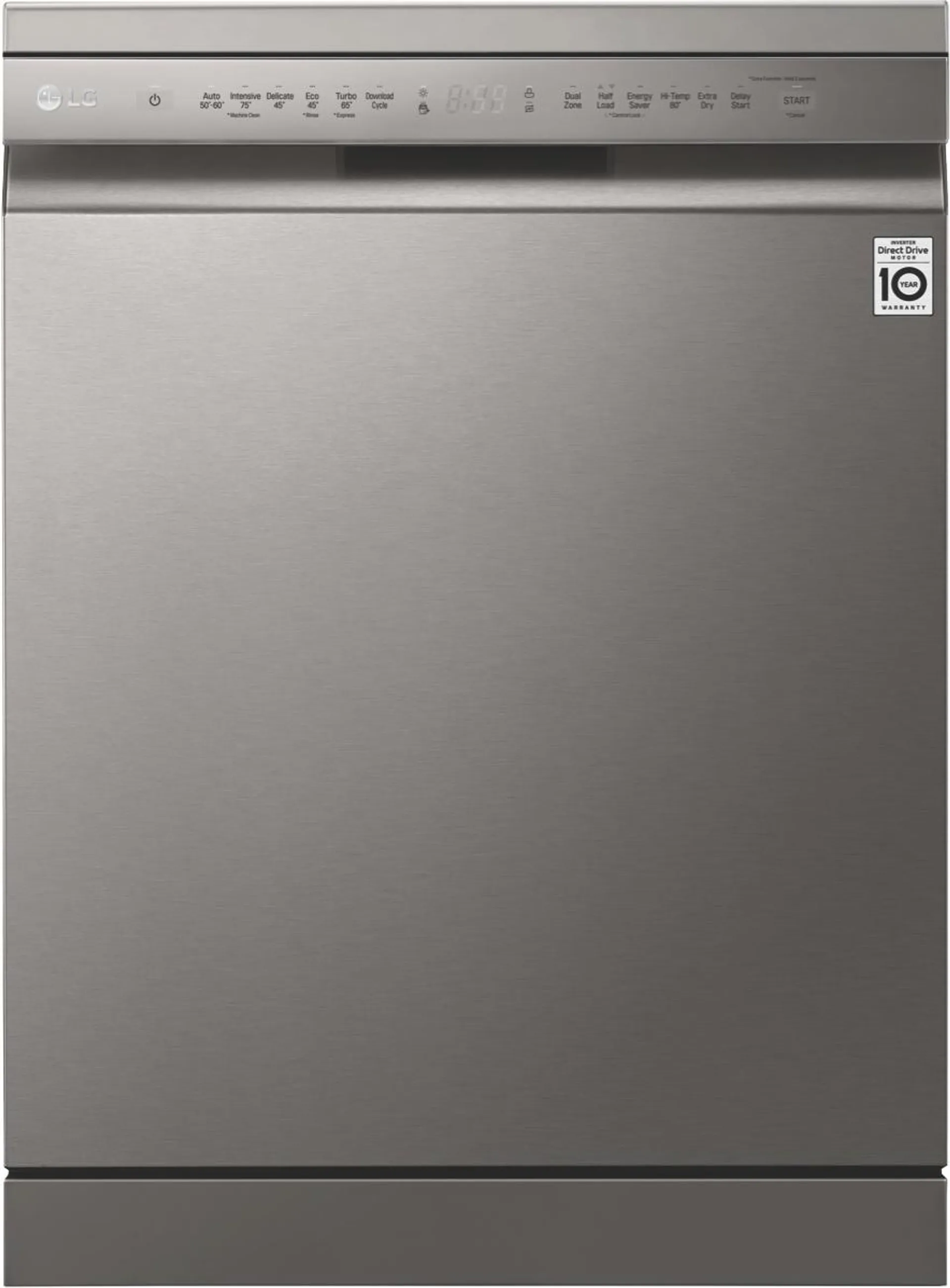 LG 60cm Freestanding Dishwasher Platinum Steel