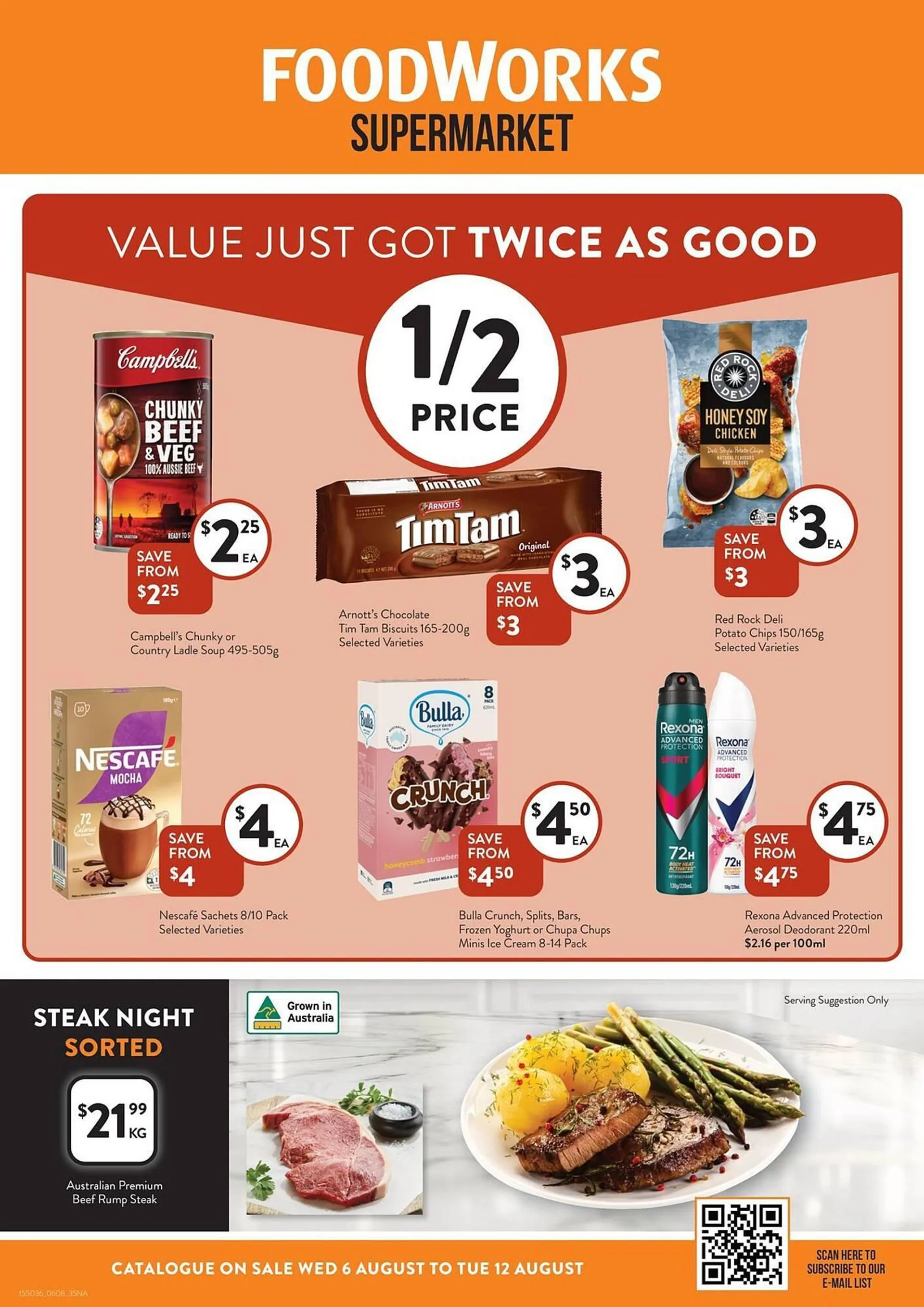 Foodworks catalogue - Catalogue valid from 6 August to 12 August 2025 - page 1