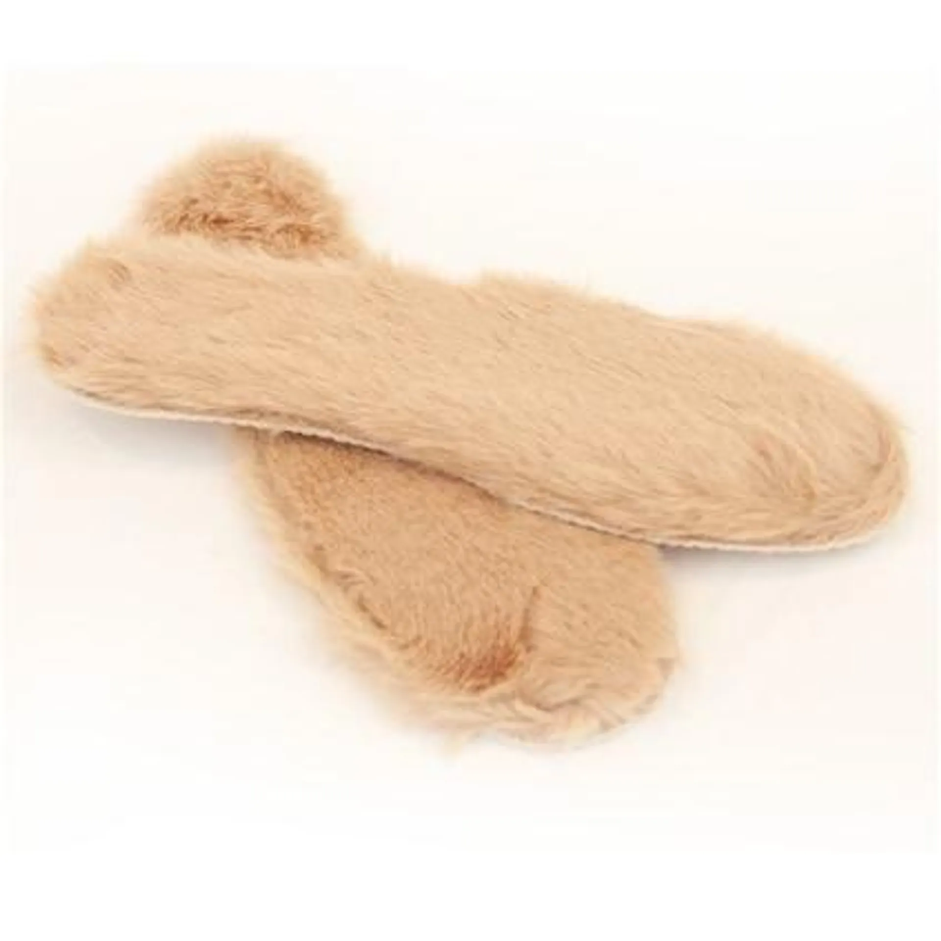 Fluffy Shoe Insoles Mens Beige