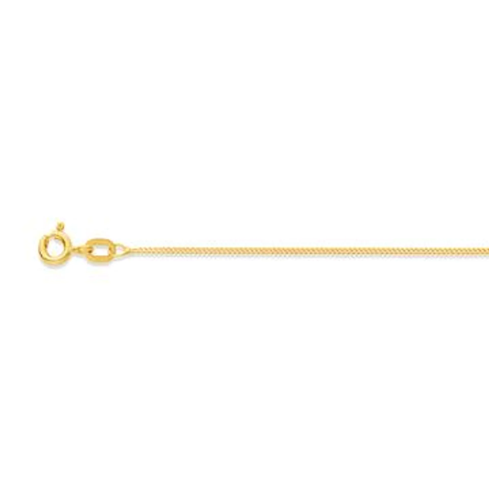 9ct Gold 55cm Solid Curb Chain