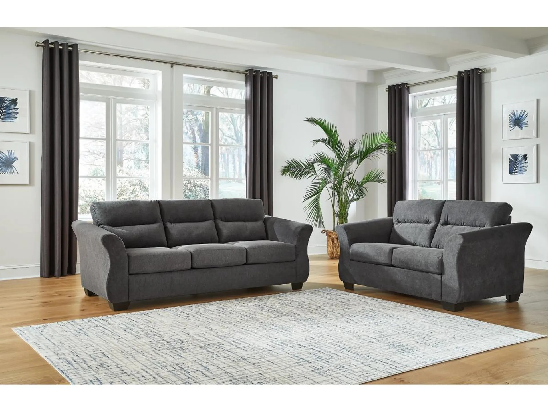 Miravel Sofa and Loveseat