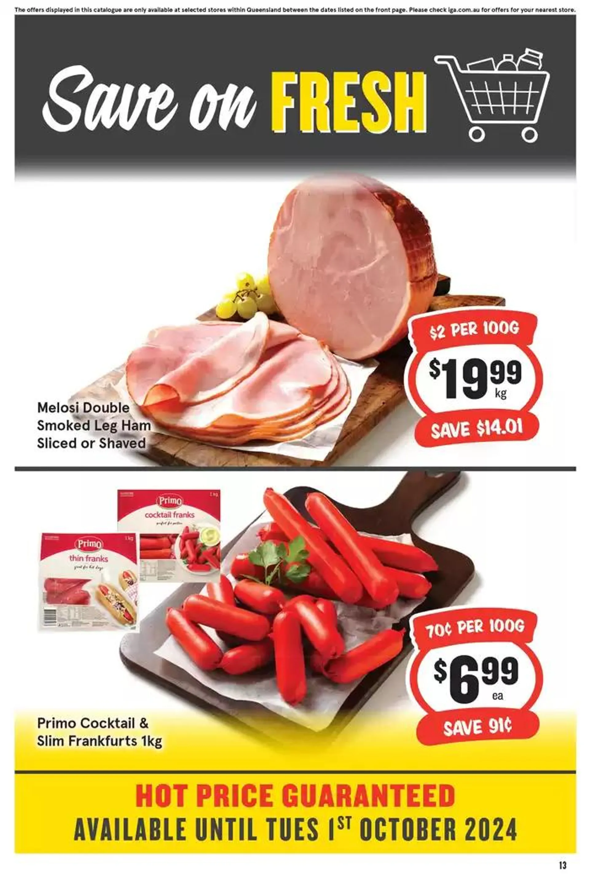 IGA - 1/2 Price - 25/09 - Catalogue valid from 25 September to 1 October 2024 - page 13