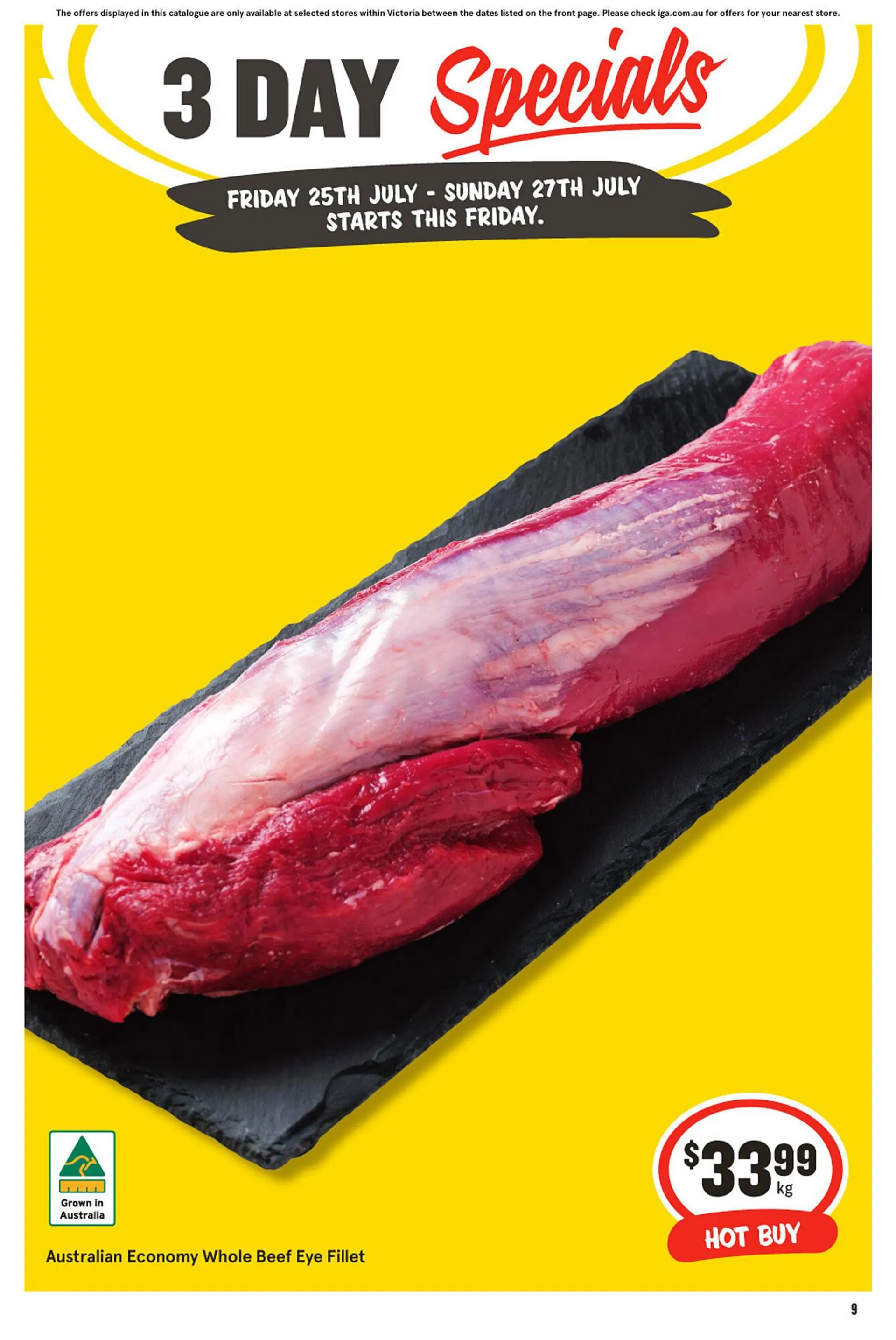 IGA catalogue - Catalogue valid from 25 July to 27 July 2025 - page 1