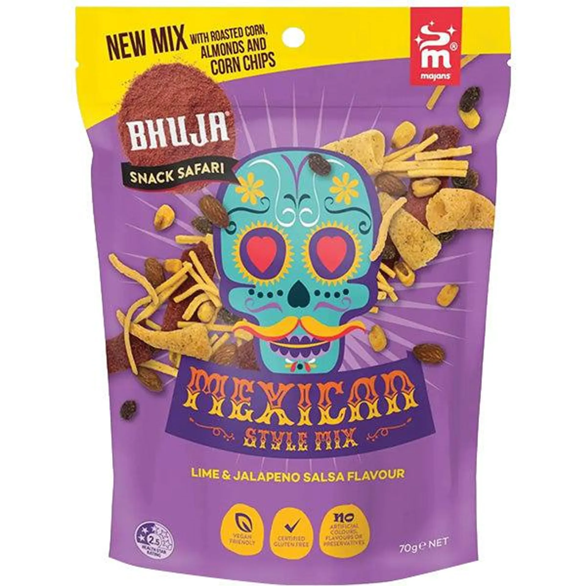 Bhuja Snack Safari Mexicana Mix 70g