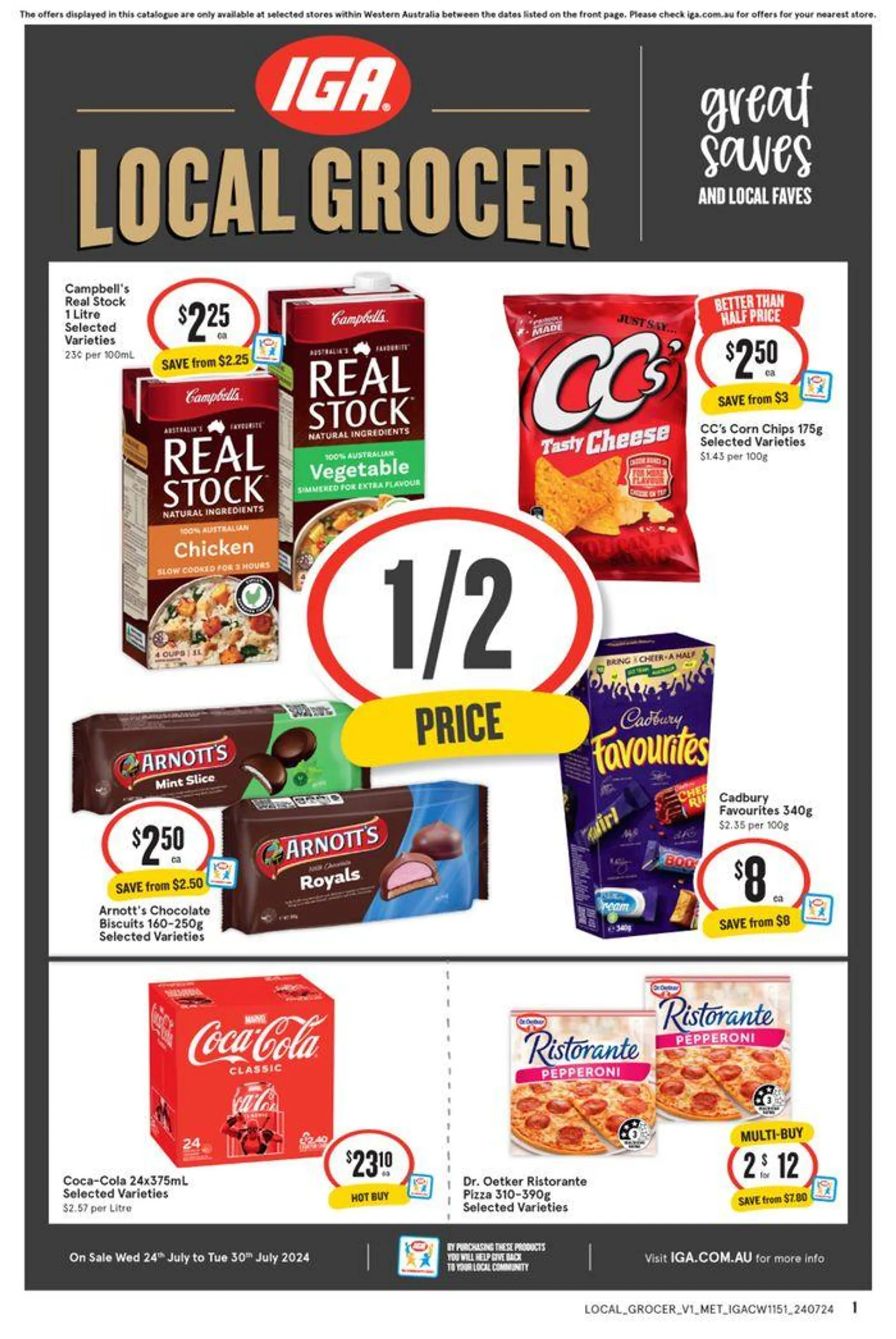 IGA 24/07 - Catalogue valid from 24 July to 30 July 2024 - page 1