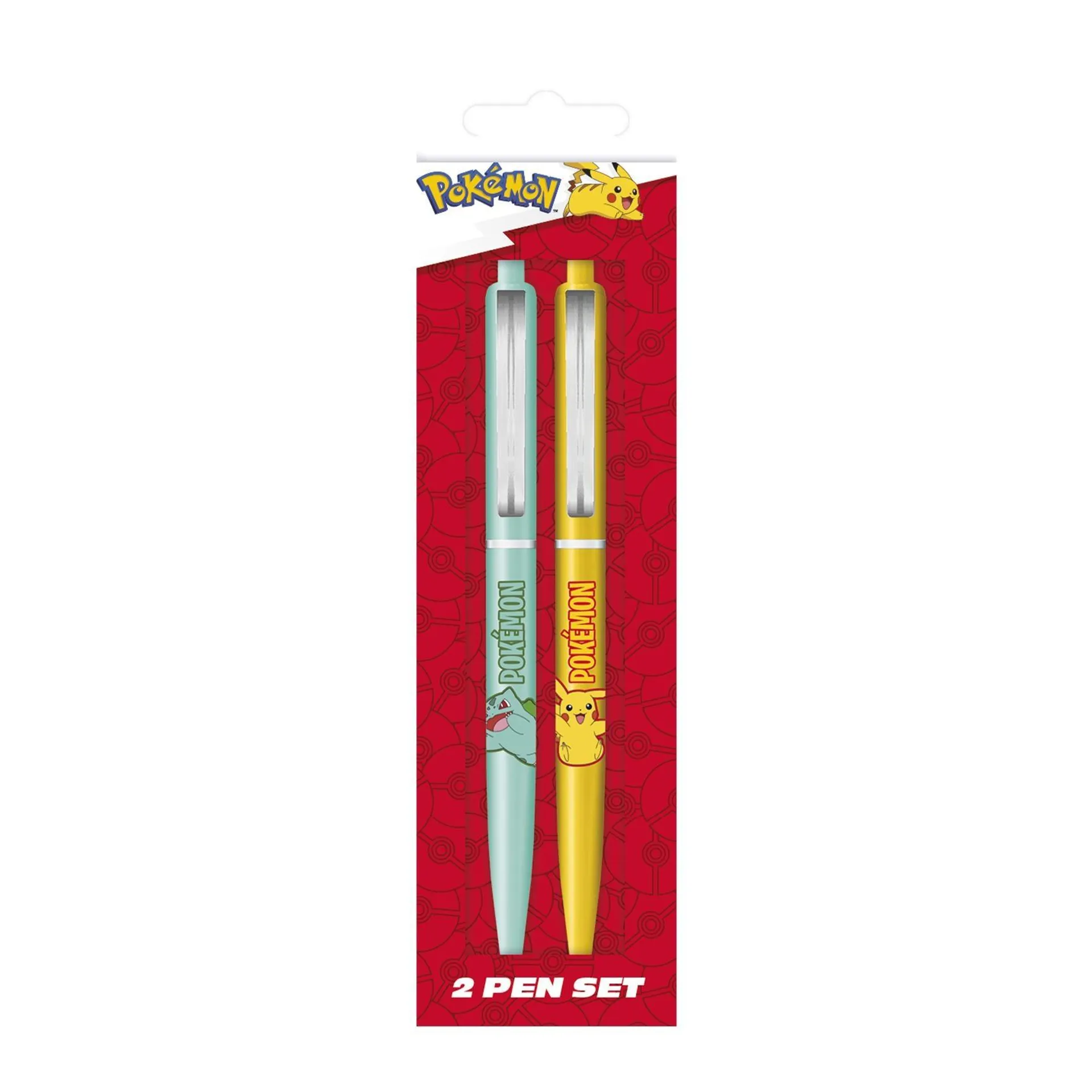 Pokemon - Pikachu & Bulbasaur 2 Pen Set