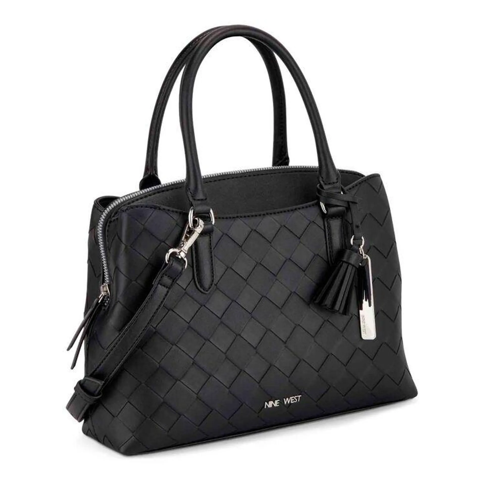 Nine West Women's Galla Dome Satchel Black