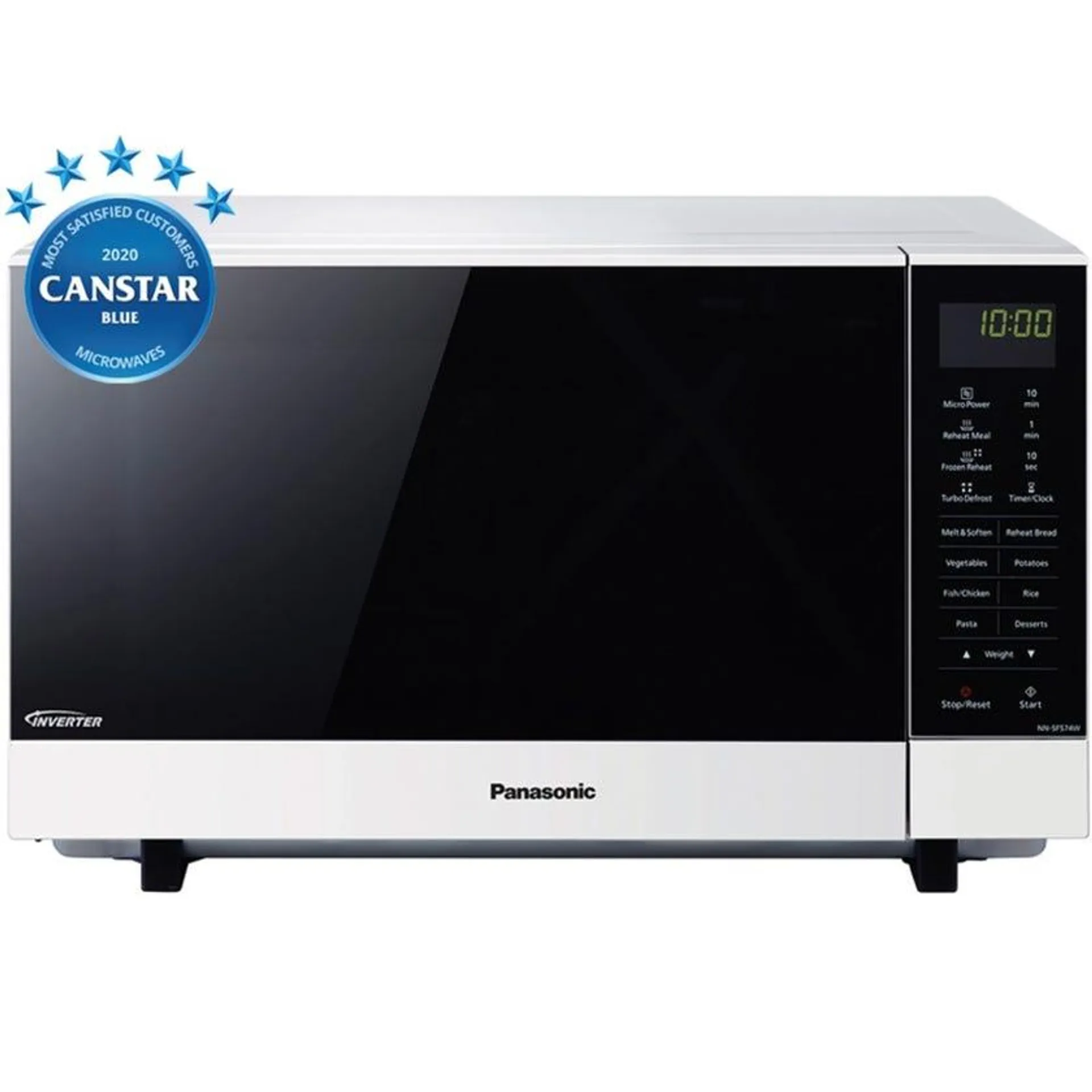 Panasonic NNSF564WQPQ 27L White 1000W Inverter Microwave Oven