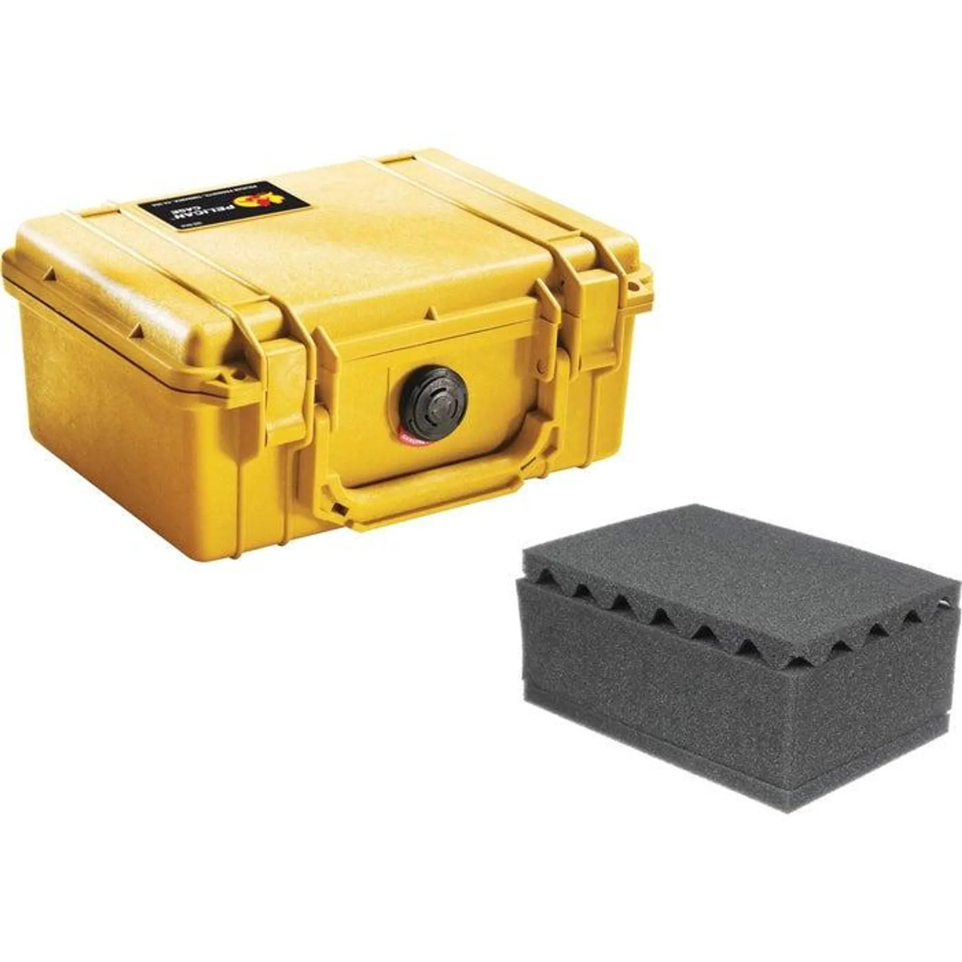 Pelican 1150 Yellow with Foam Hard Case