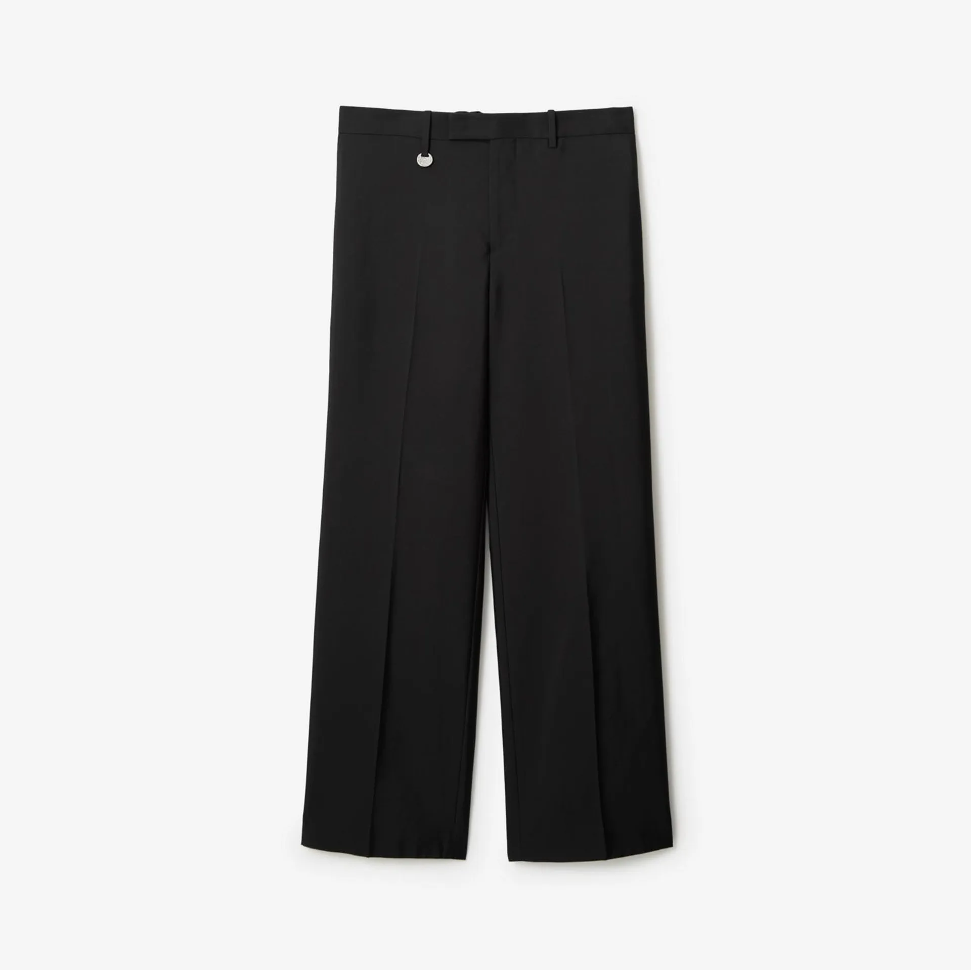 Wool Silk Tailored Trousers