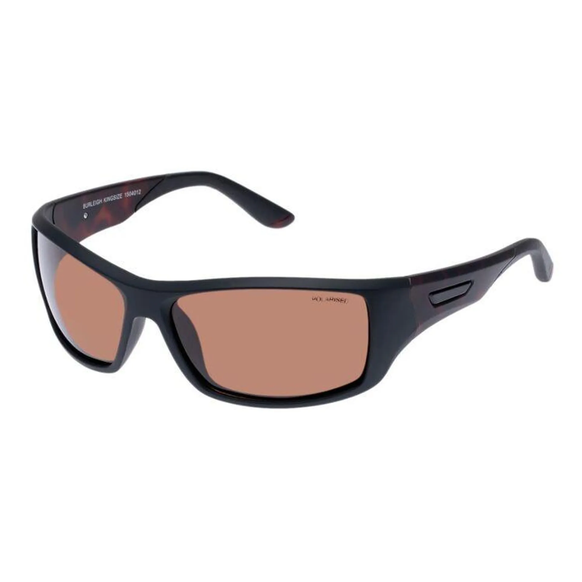 Cancer Council Men's Burleigh Matte Black/Tort Sunglasses Brown