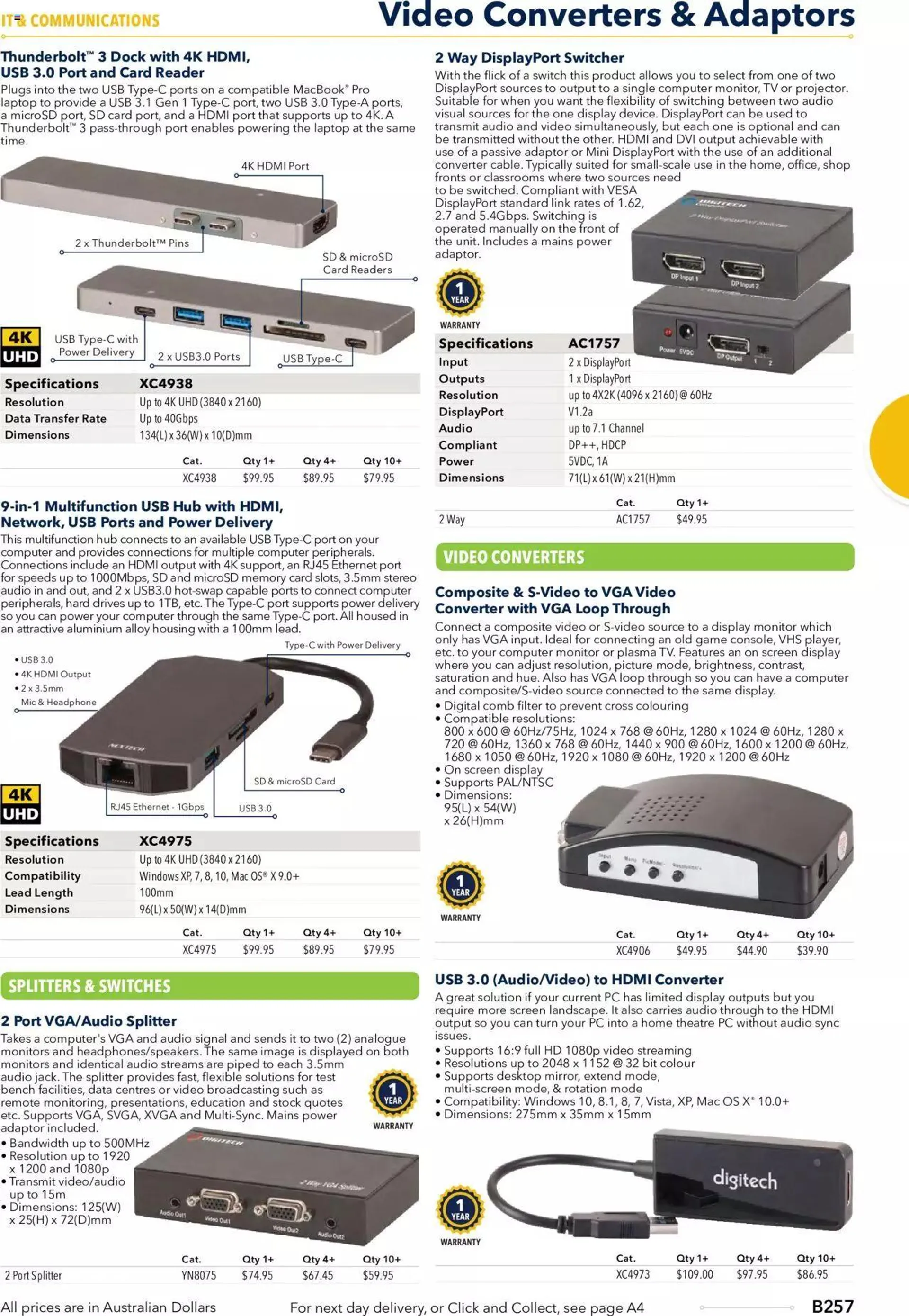 Jaycar Annual Engineering & Scientific Catalogue - Catalogue valid from 27 October to 31 December 2024 - page 257