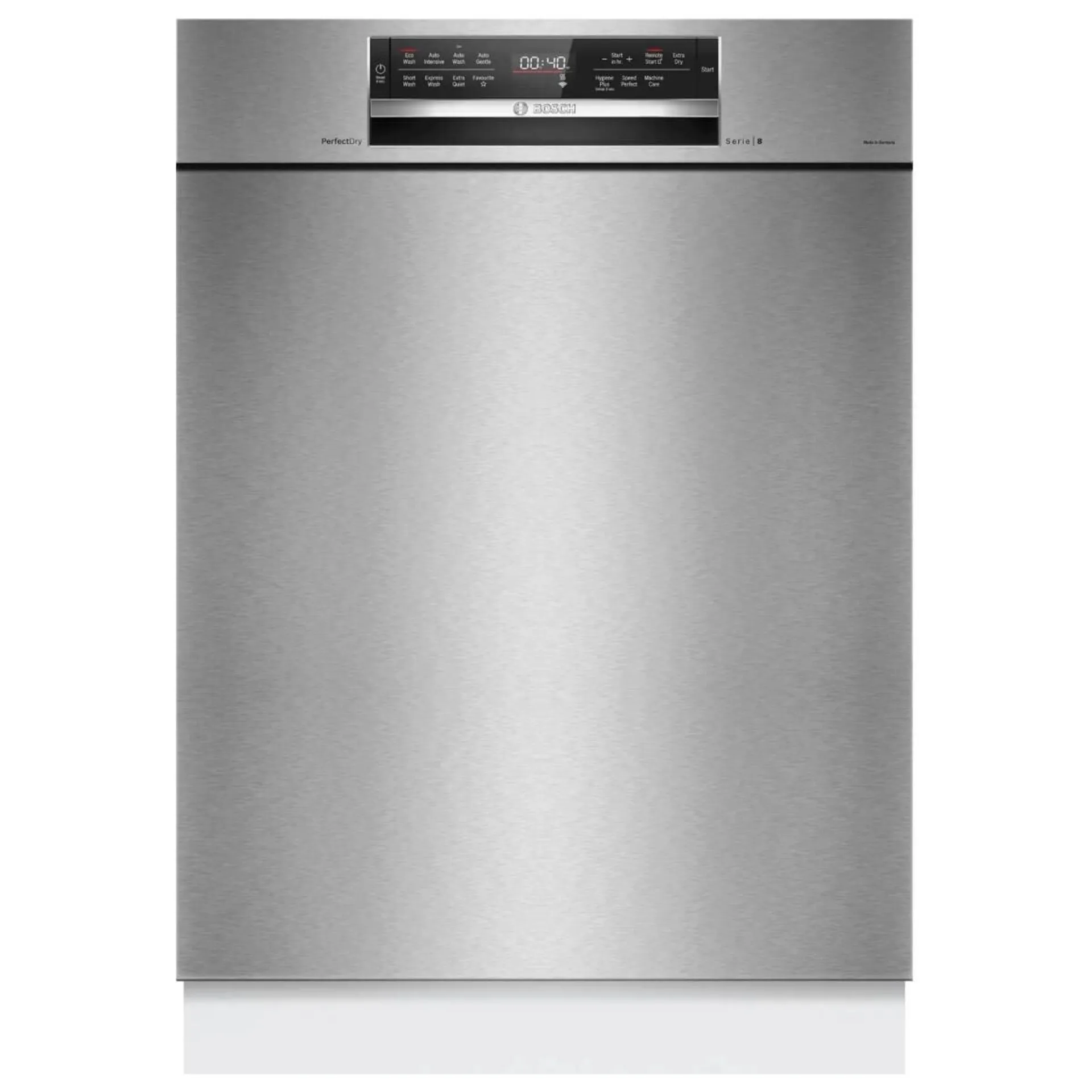 Bosch 60cm Series 8 Built Under Dishwasher - Brushed Steel SMU8ZCS01A