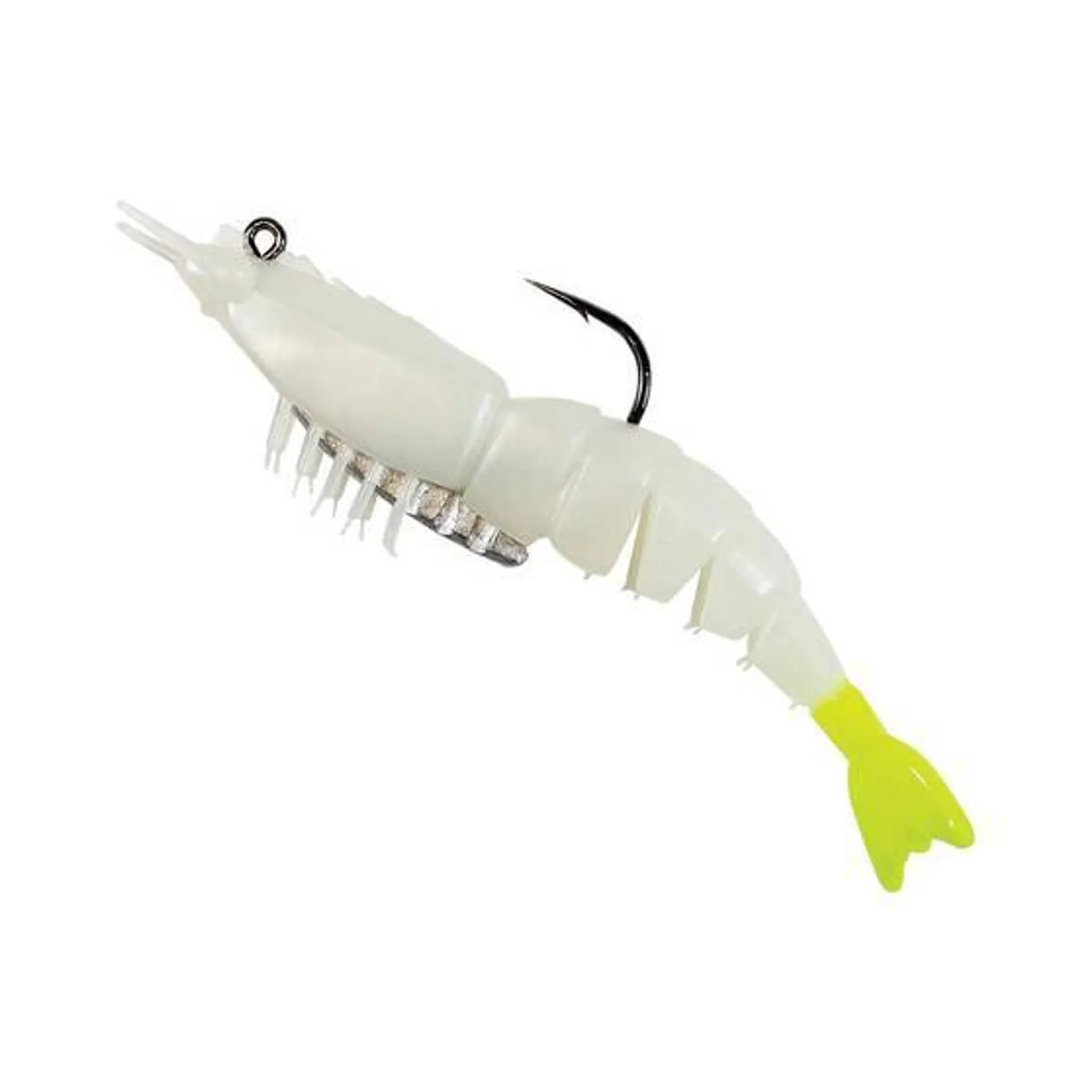 ZMan Lure EZ ShrimpZ Soft Plastic Lure 3.5in 4 Pack Glow Chartreuse