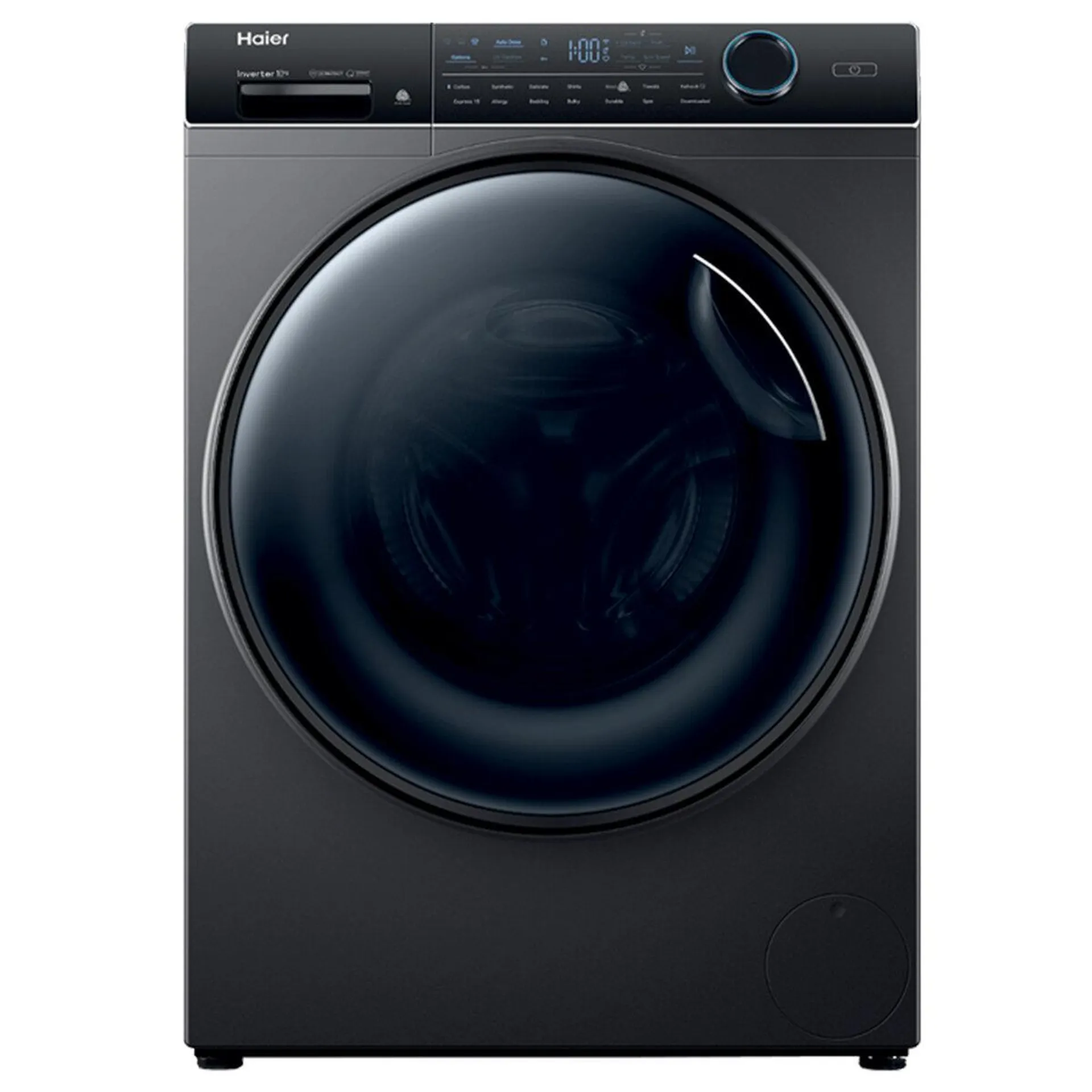 Haier 10kg Front Load Washing Machine with UV Protect Dark Grey HWF10ANB1